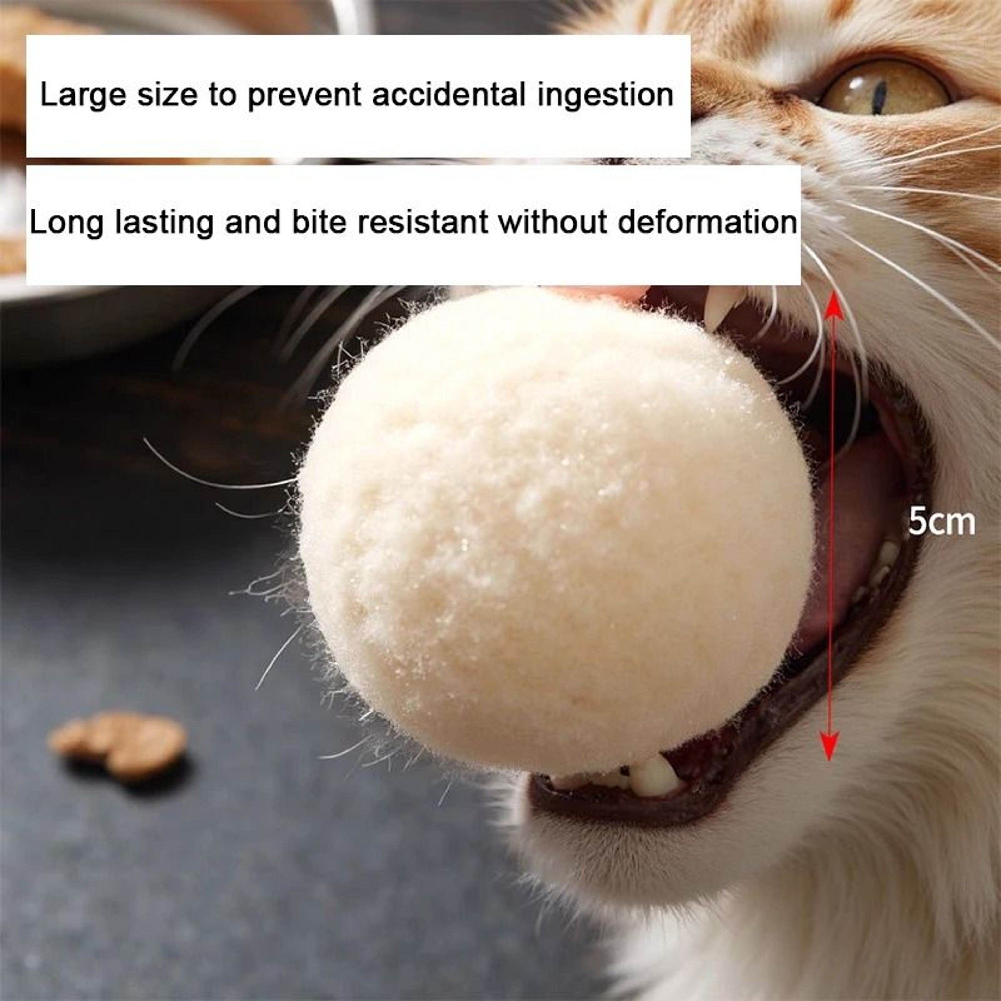 Silent Wool Ball Cat Toy Set With Teaser Stick For Self Play Boredom Relief Teeth Grinding And Chas 1