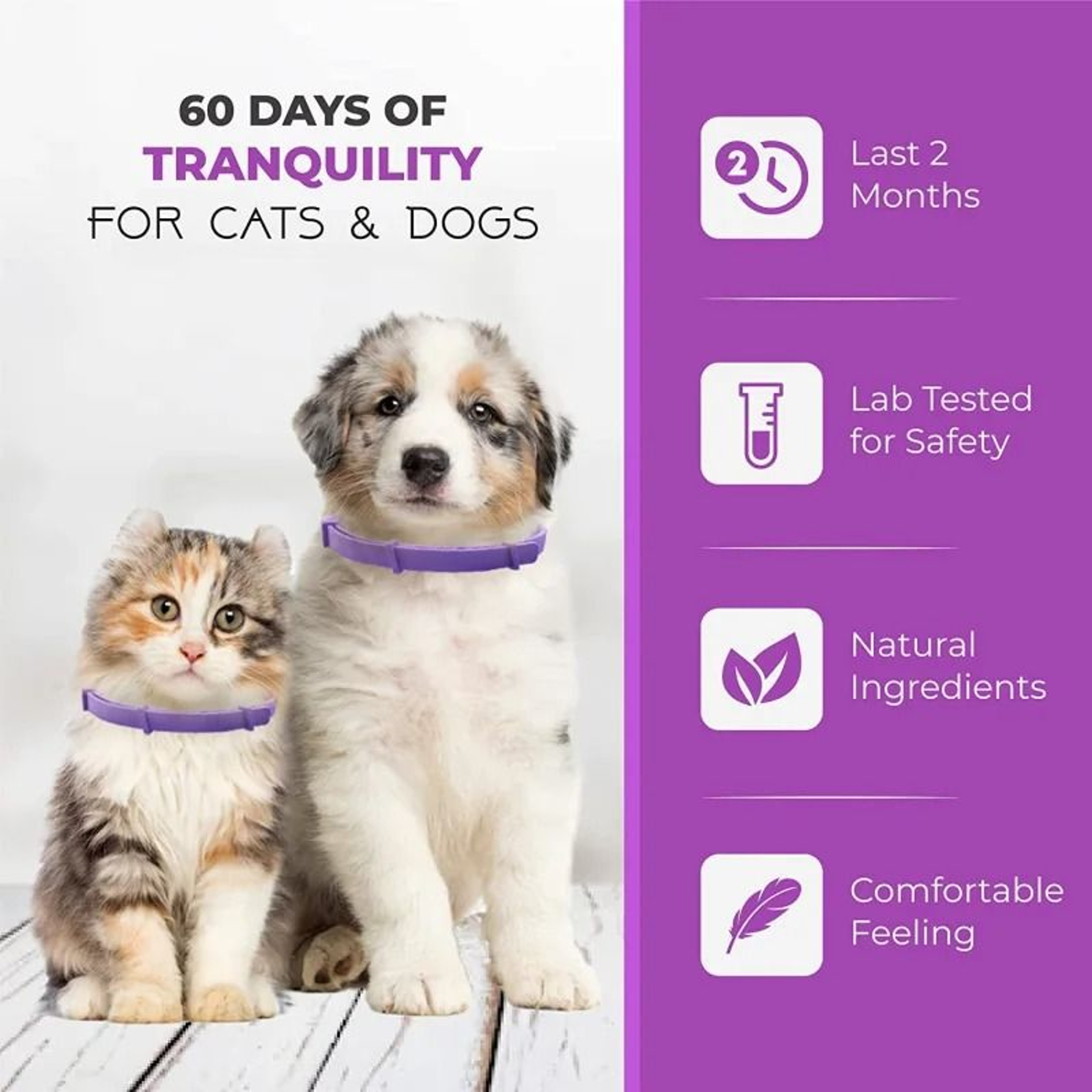 3Pack Cat Calming Pheromone Collars For Stress Relief  Anxiety Support 2