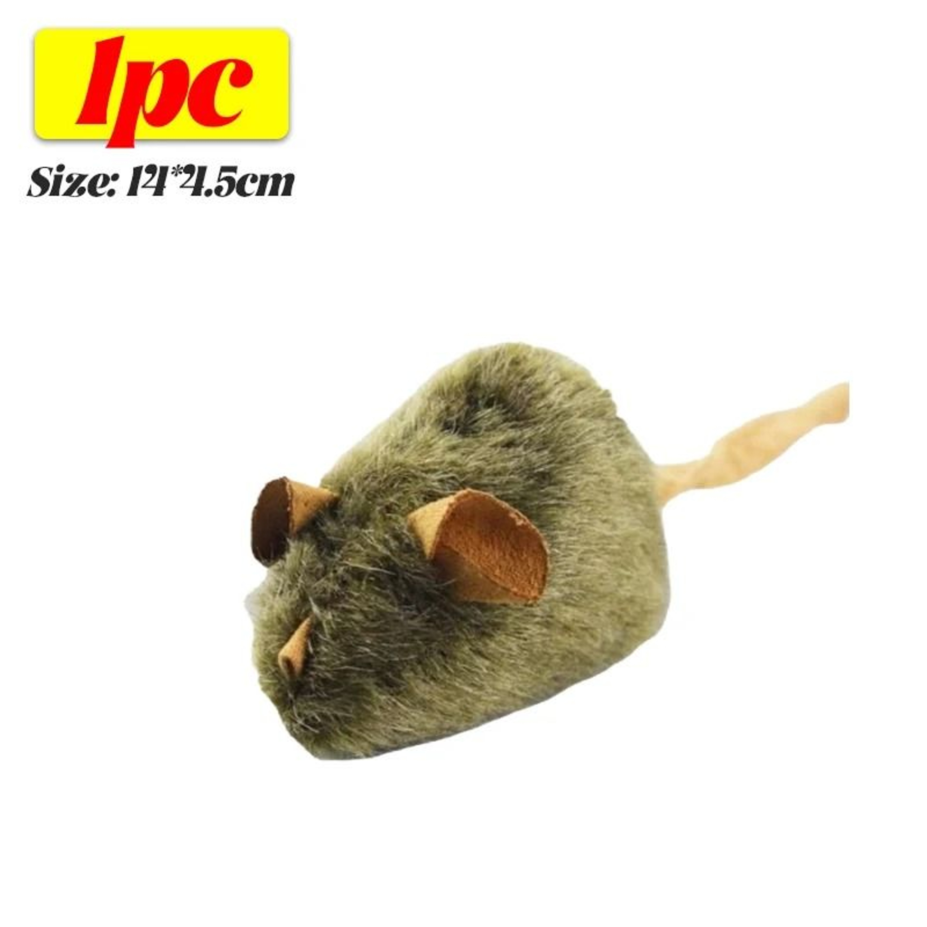 110PCS Interactive Plush Mouse Cat Toys  Realistic Squeaky Hunting Mice For Chasing Biting  Play 6