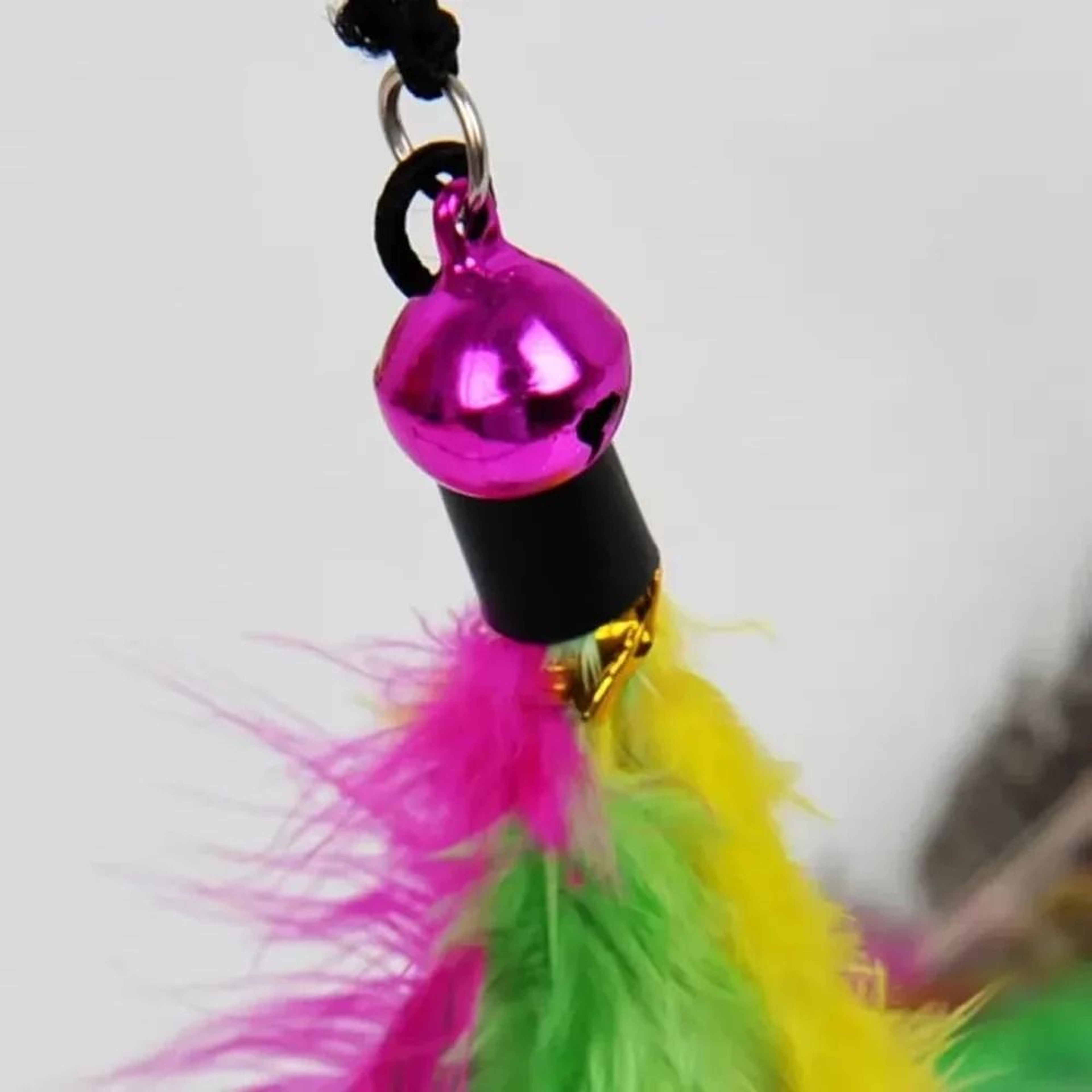 Interactive Cat Teaser Wand Toy  Feather  Bell Chase Stick For Fun Exercise And Bonding 5