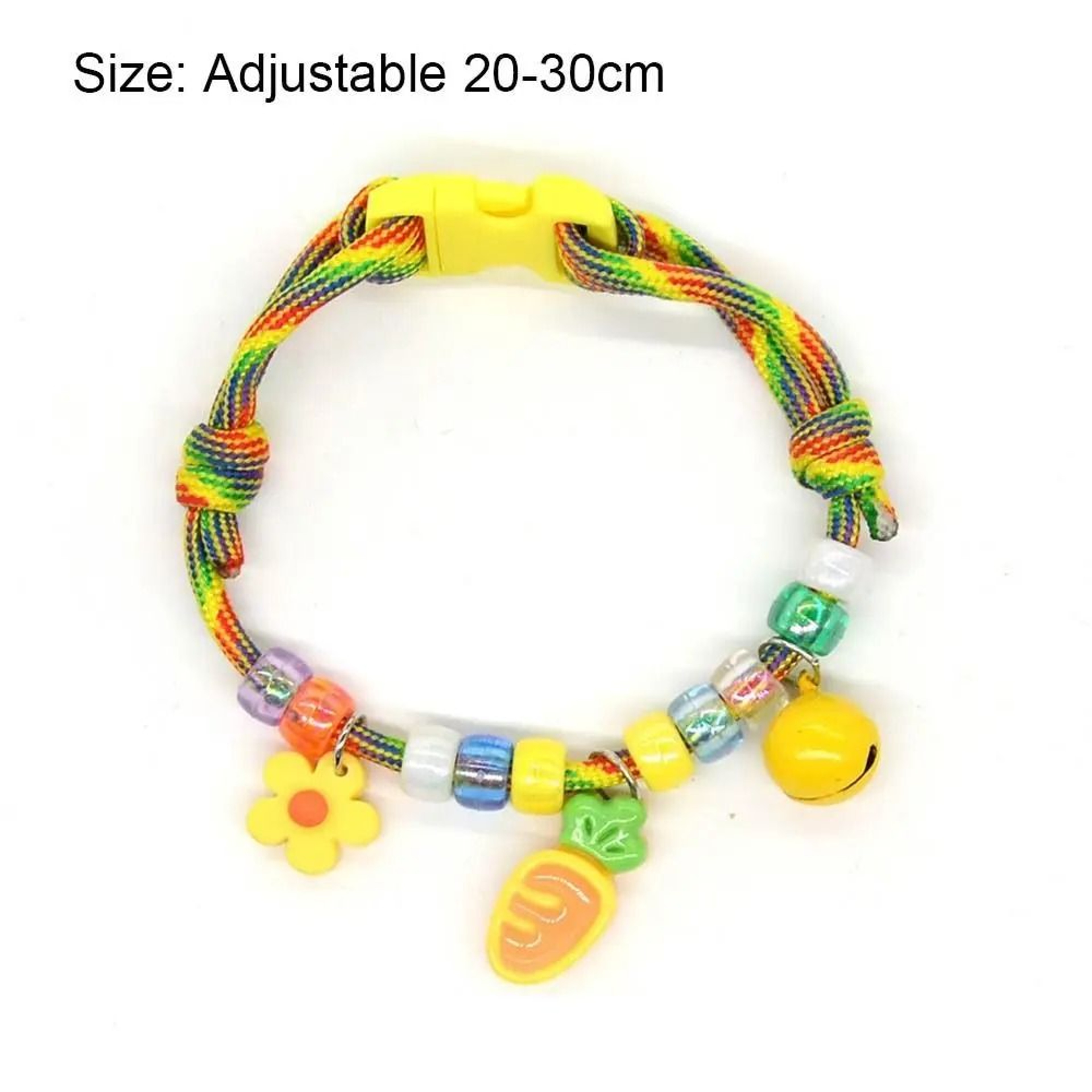 Colorful Braided Cat Collar With Bell  Adjustable Pet Necklace For Cats Kittens  Puppies 5