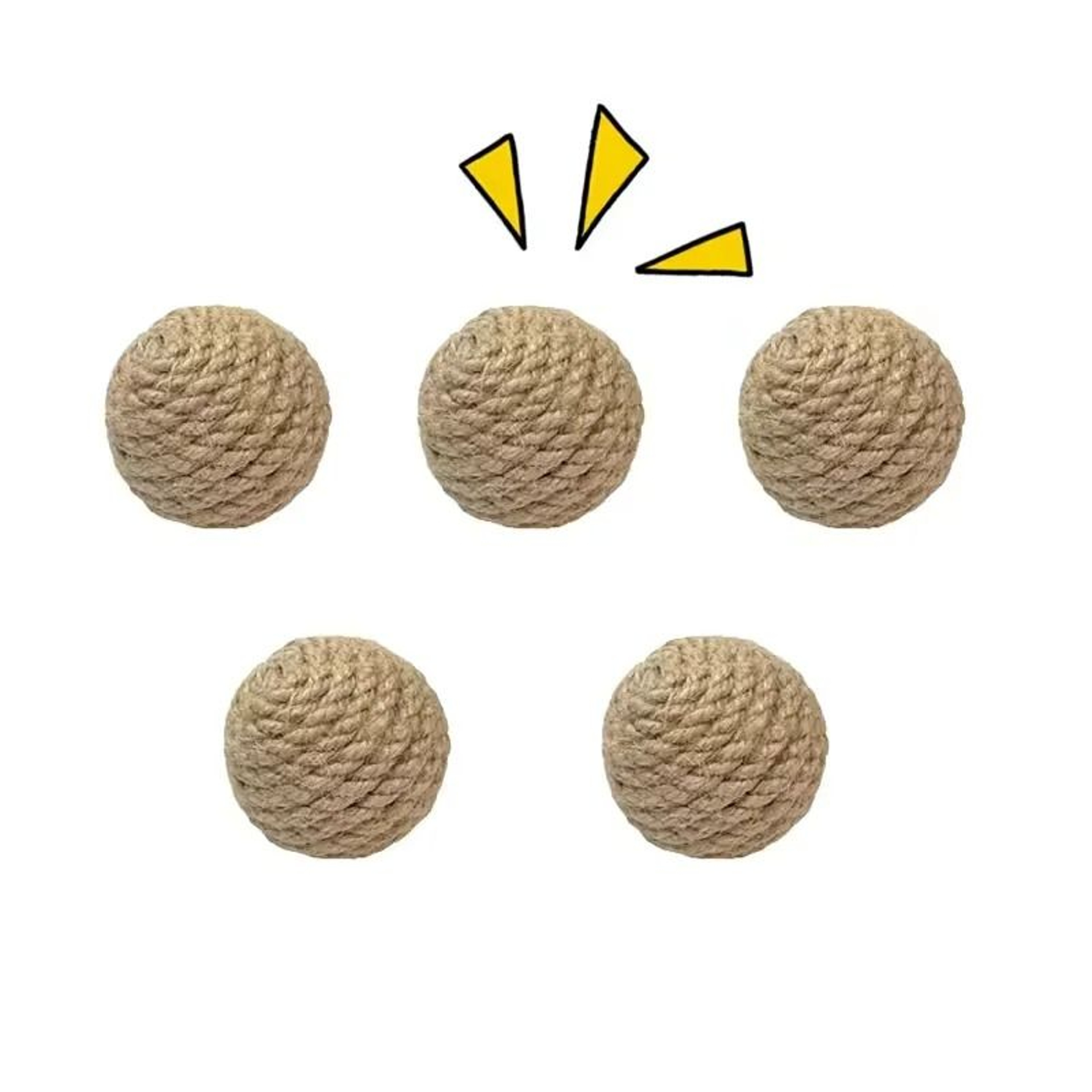 Interactive Sisal Sound Ball Cat Toy For Scratching Chasing  Playtime Fun 2