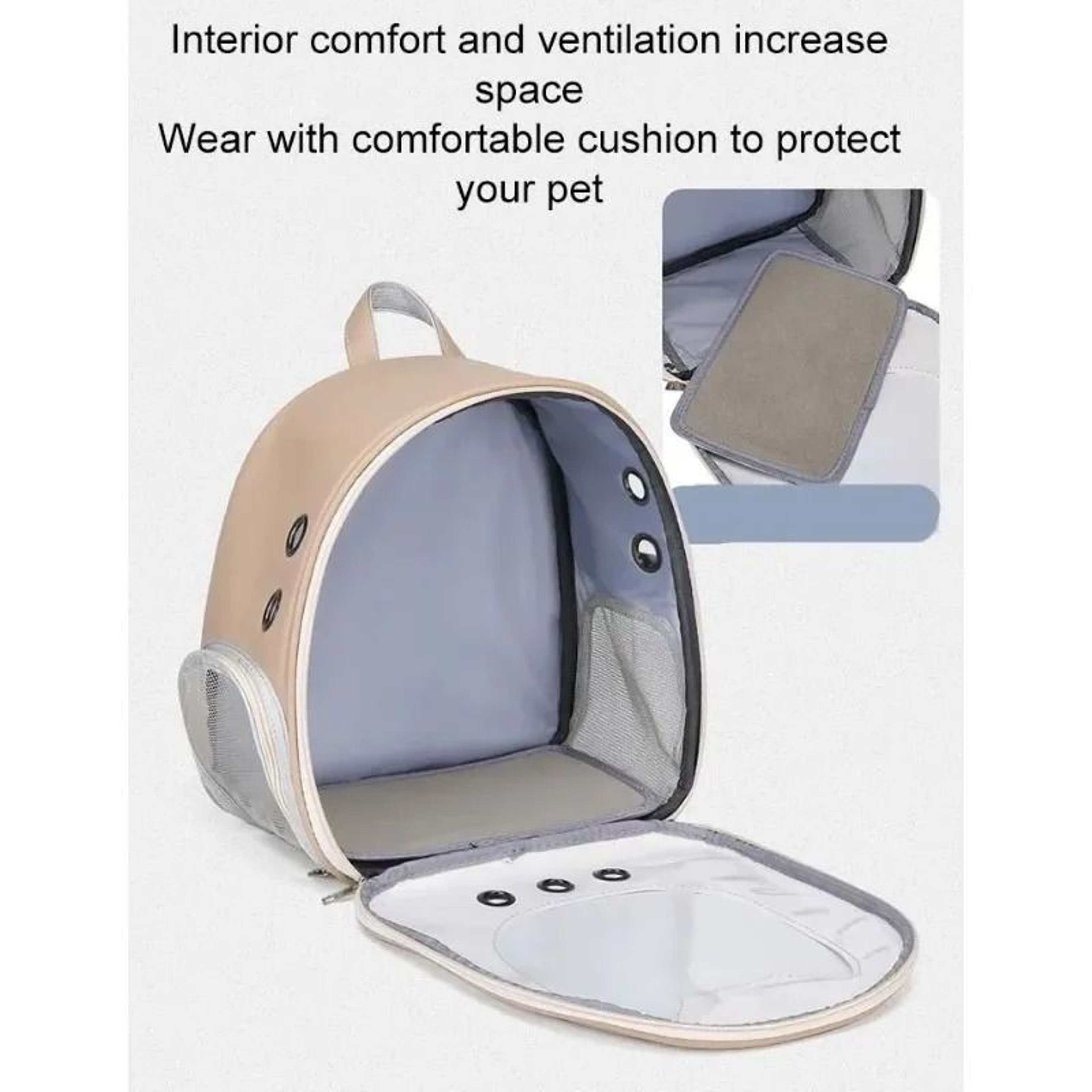 Portable Transparent Pet Backpack Carrier For Cats  Small Dogs With Breathable Foldable Travel Desi 2