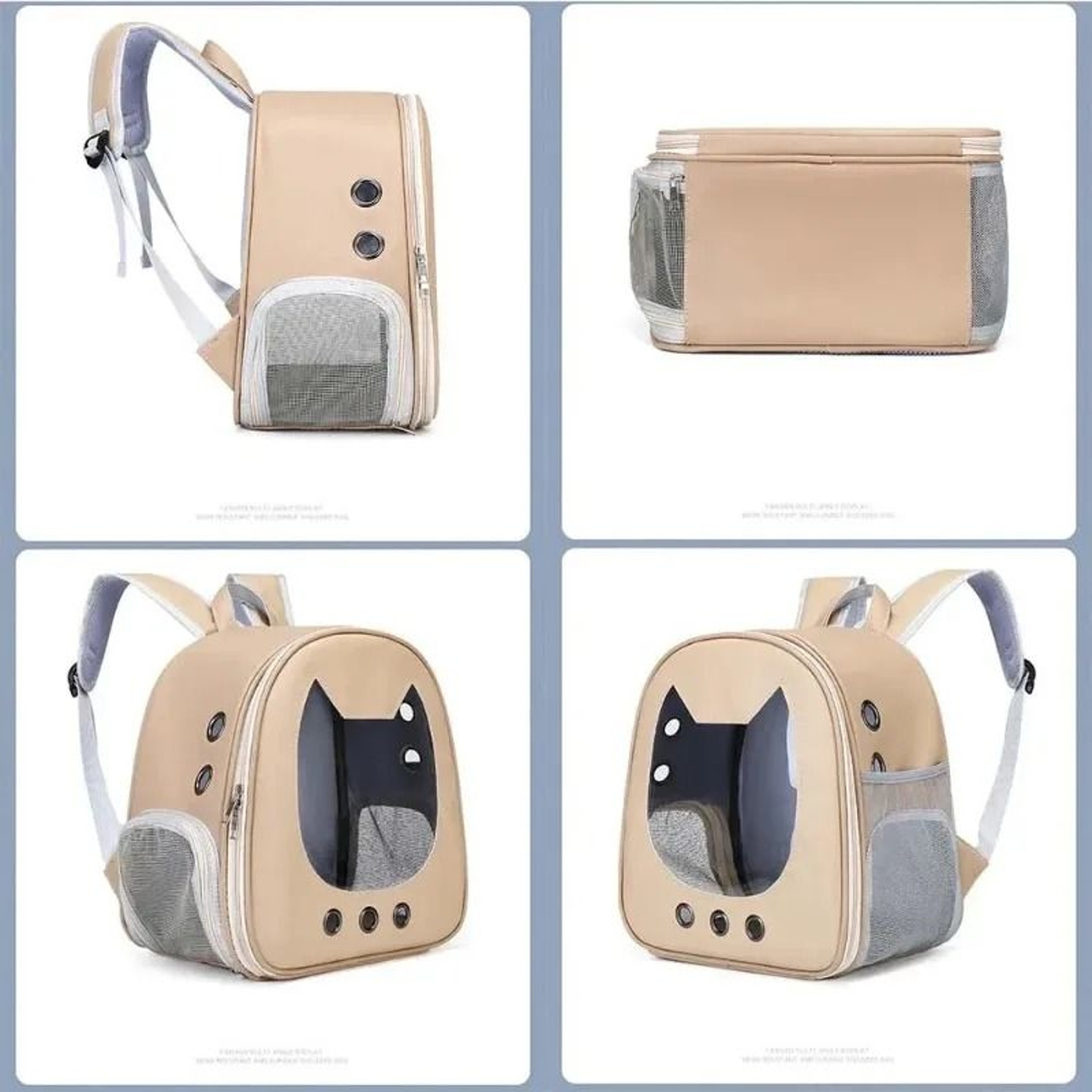 Portable Transparent Pet Backpack Carrier For Cats  Small Dogs With Breathable Foldable Travel Desi 6