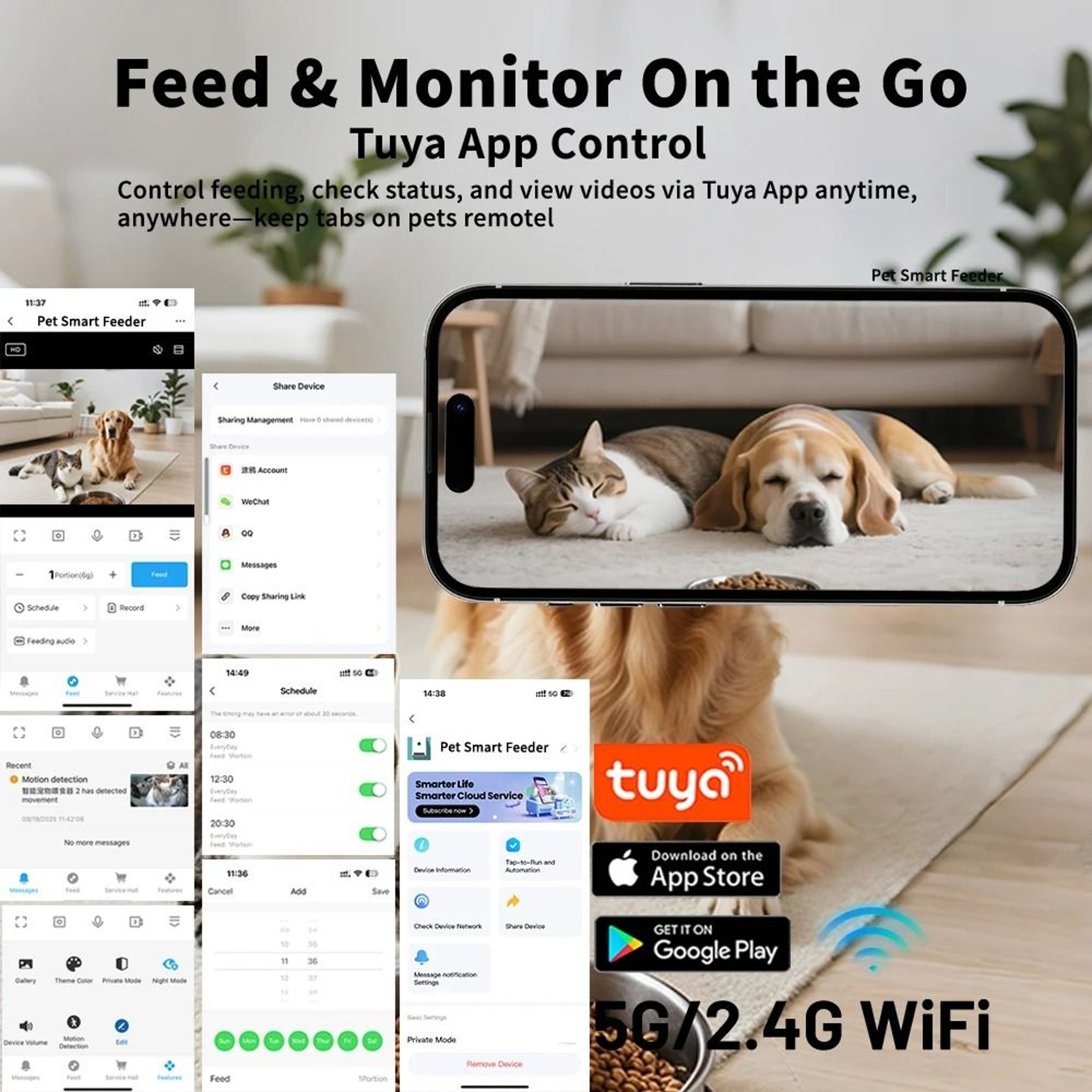 Furpipi 8L WiFi Automatic Pet Feeder With Camera 2