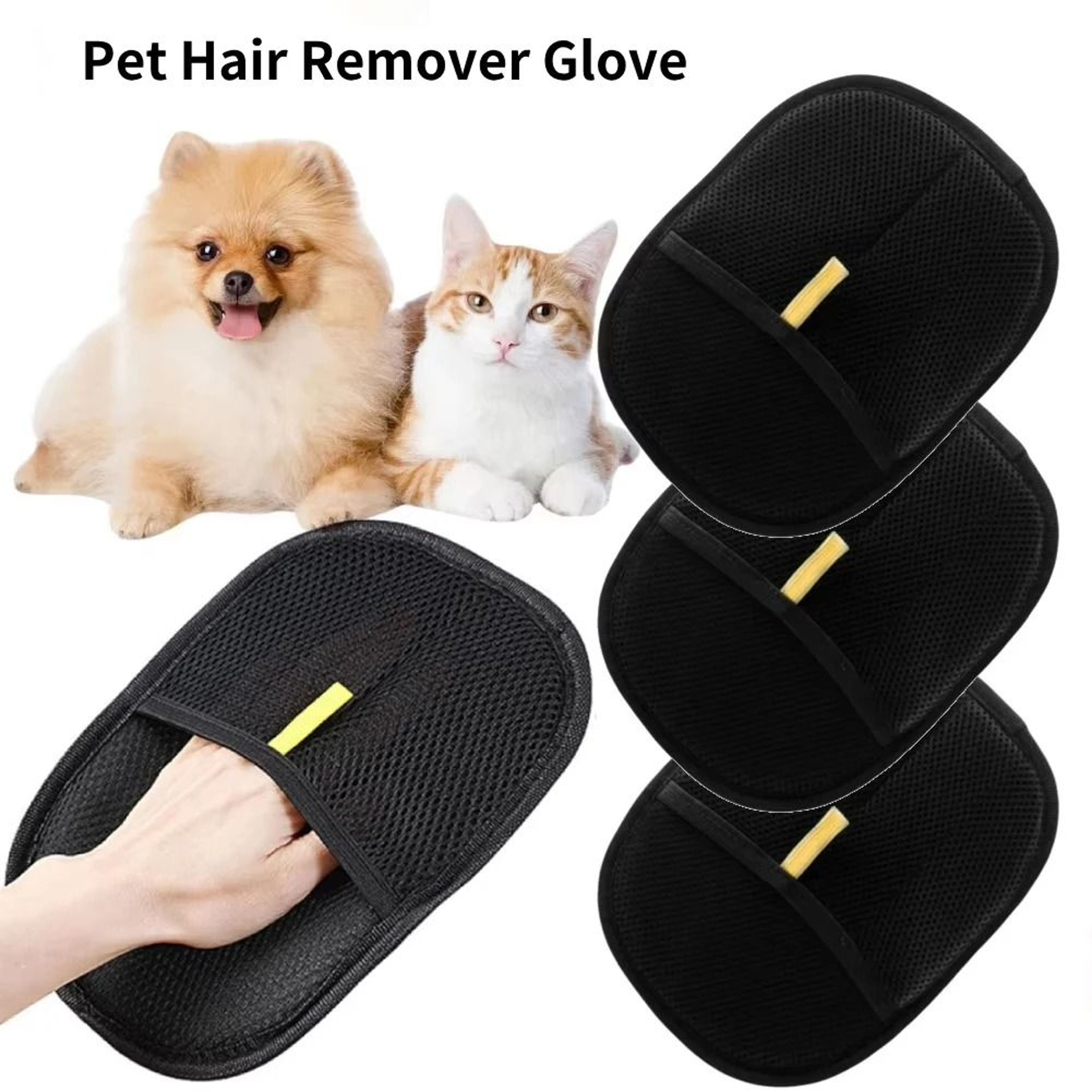 Pet Deshedding Grooming Glove 1