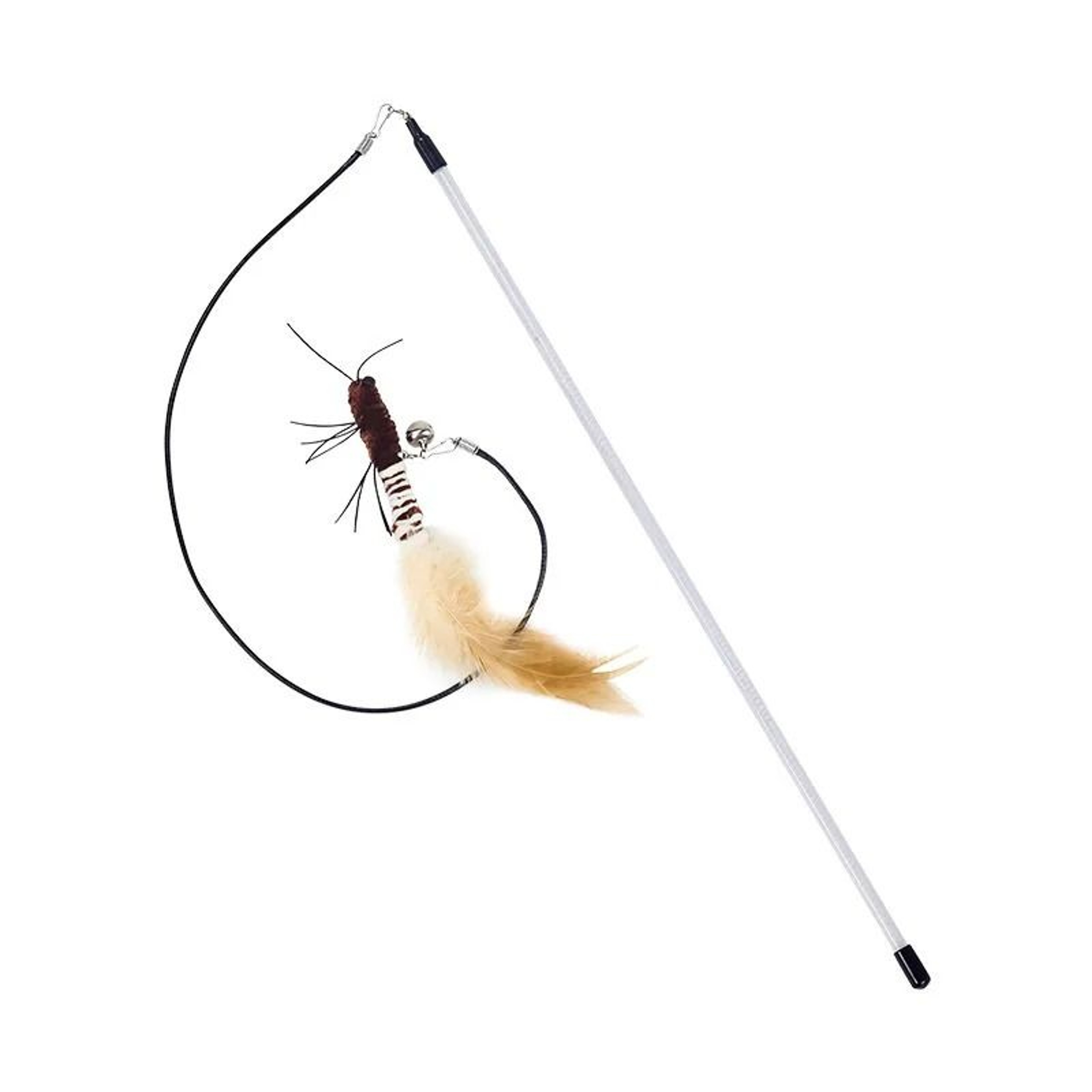 Dragonfly Feather Cat Teaser Wand Toy 7
