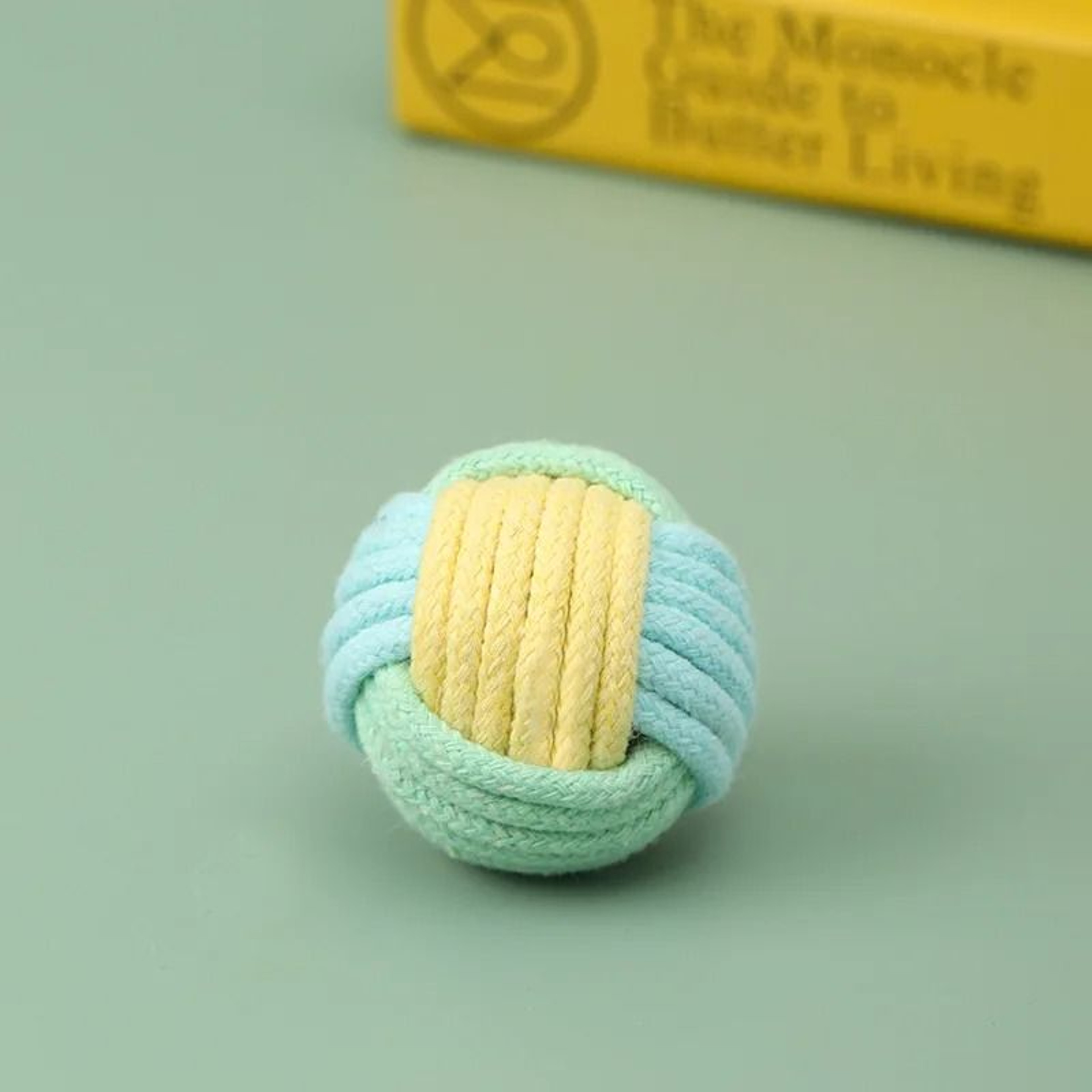Interactive Cotton Rope Ball Cat Toy For Chewing Chasing  Training Play 7
