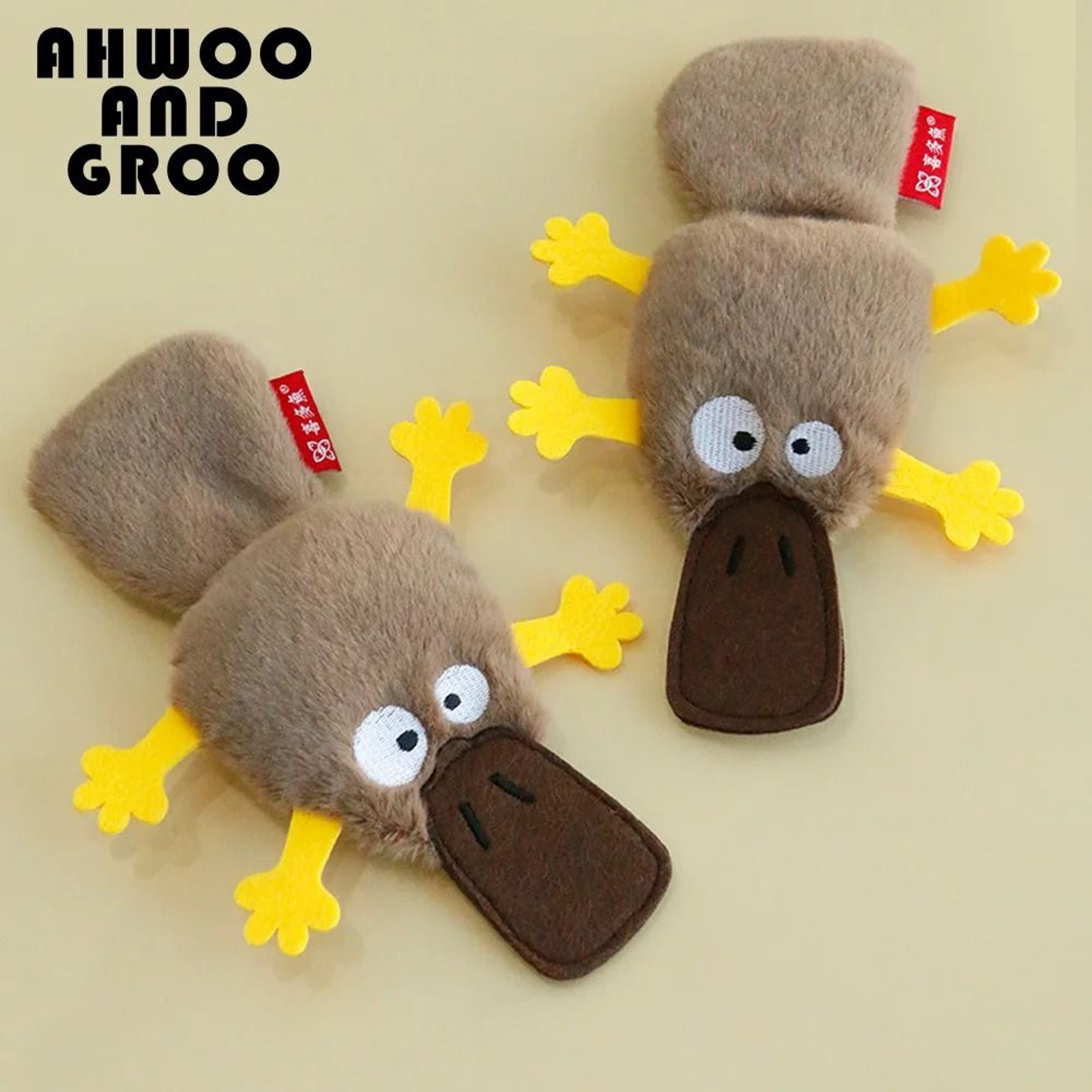 Catnip Platypus Crinkle Cat Toy Interactive Chew  Teaser Toy For Dental Care And Play 1