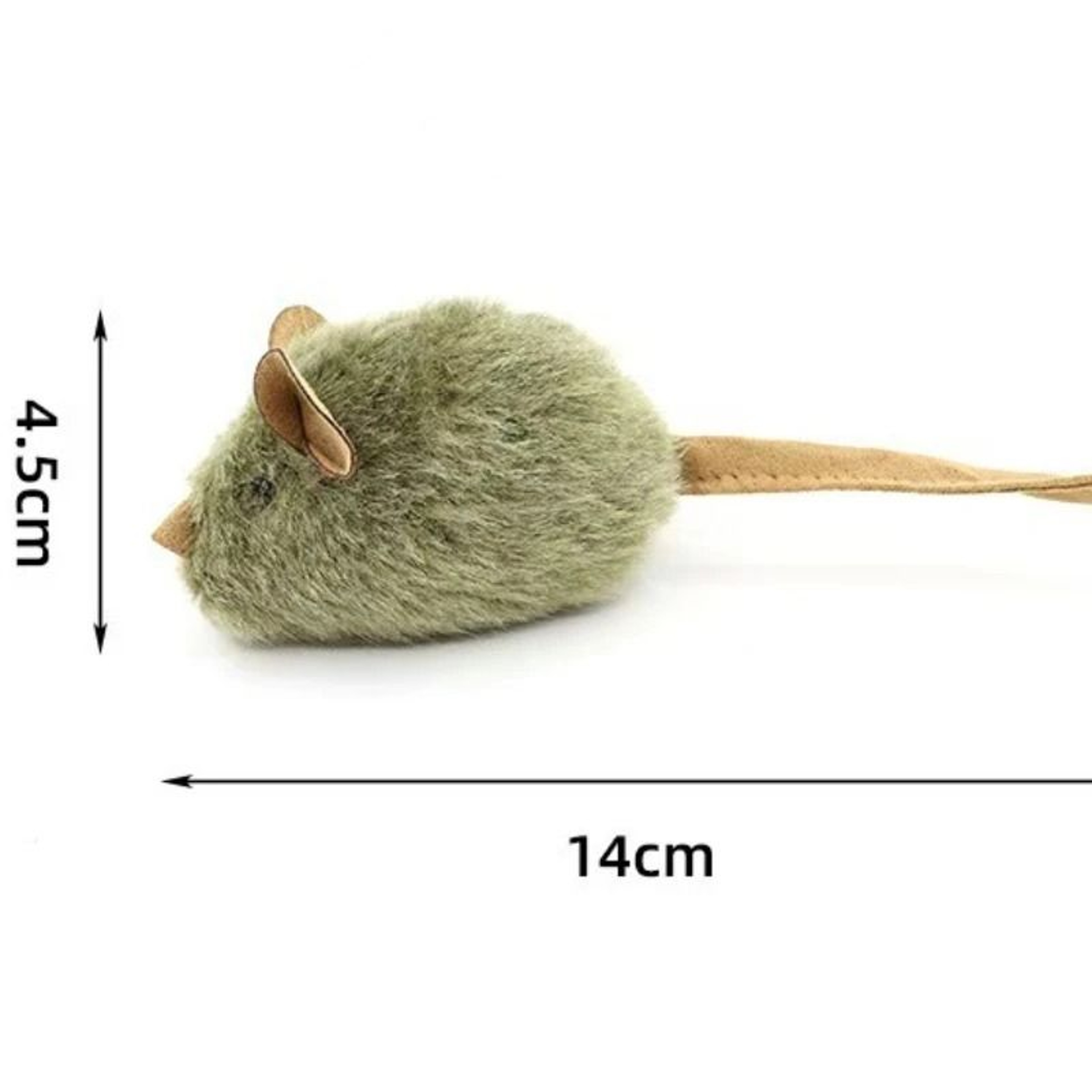 Smart Squeaky Mouse Cat Toy Interactive Plush Hunting  SelfPlay Teaser 5