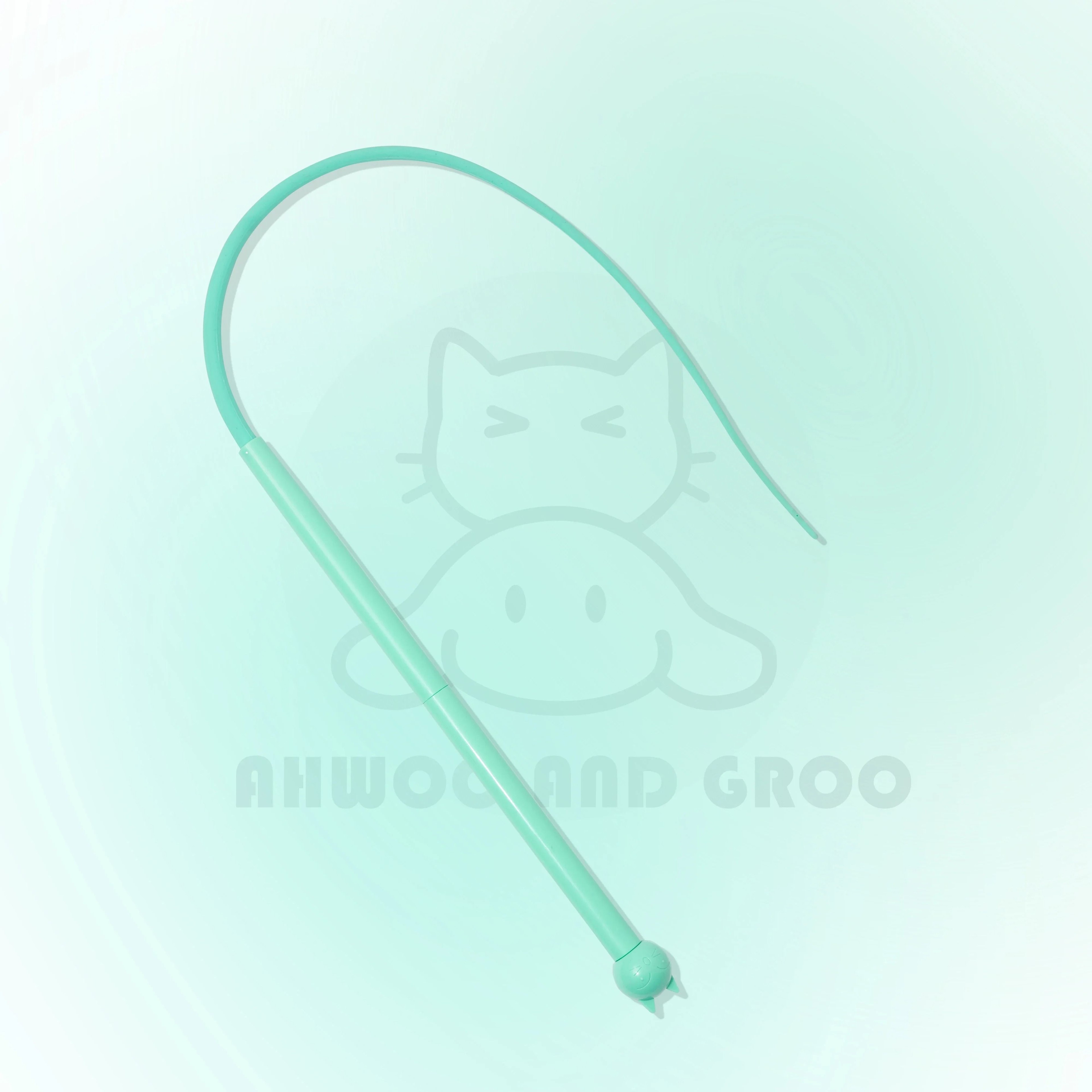 Macaron Mouse Tail Cat Wand Toy With Bell  Flexible Silicone Teaser Tail 9