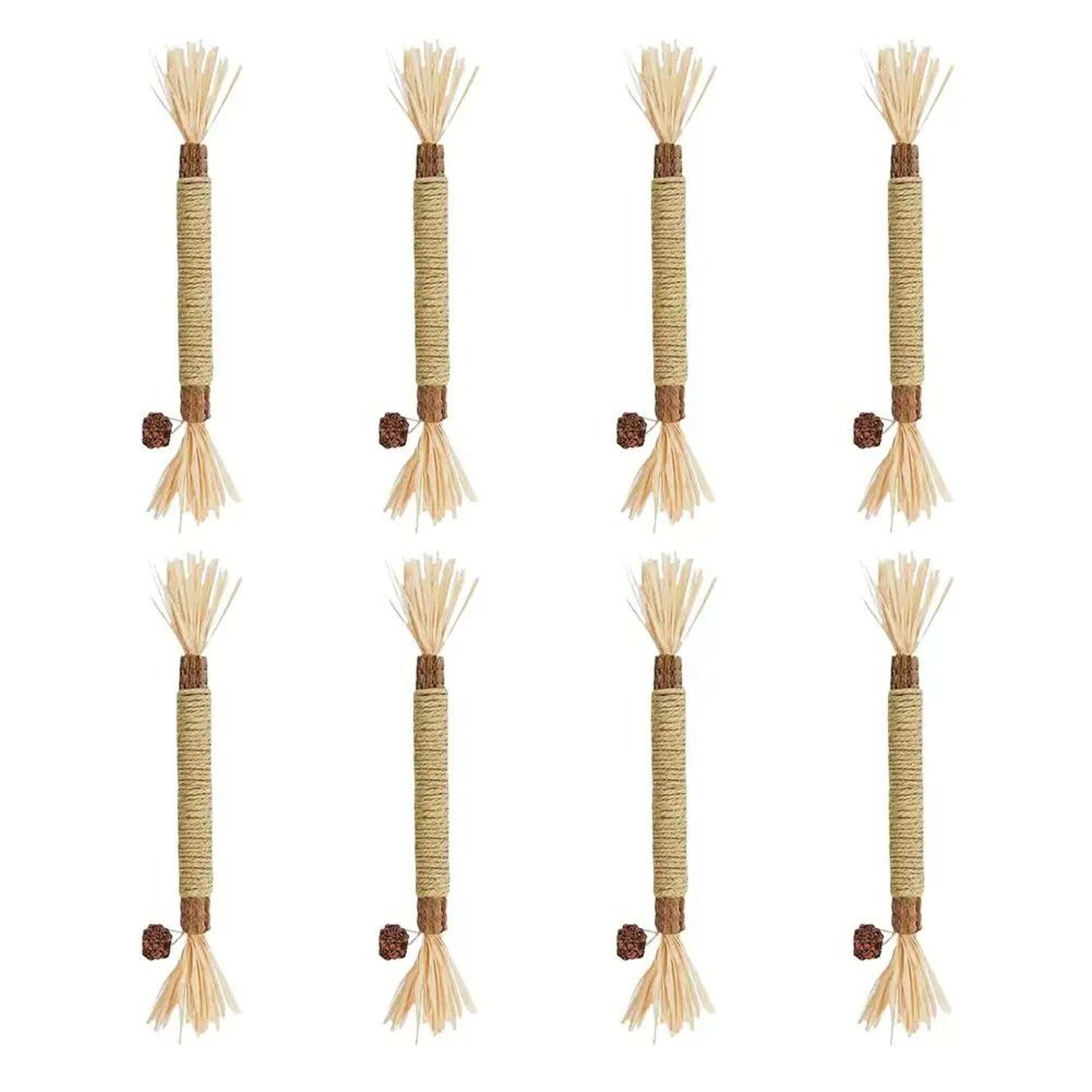 Natural Cat Mint Teeth Cleaning Chew Stick Toy With Rope For Cats 7