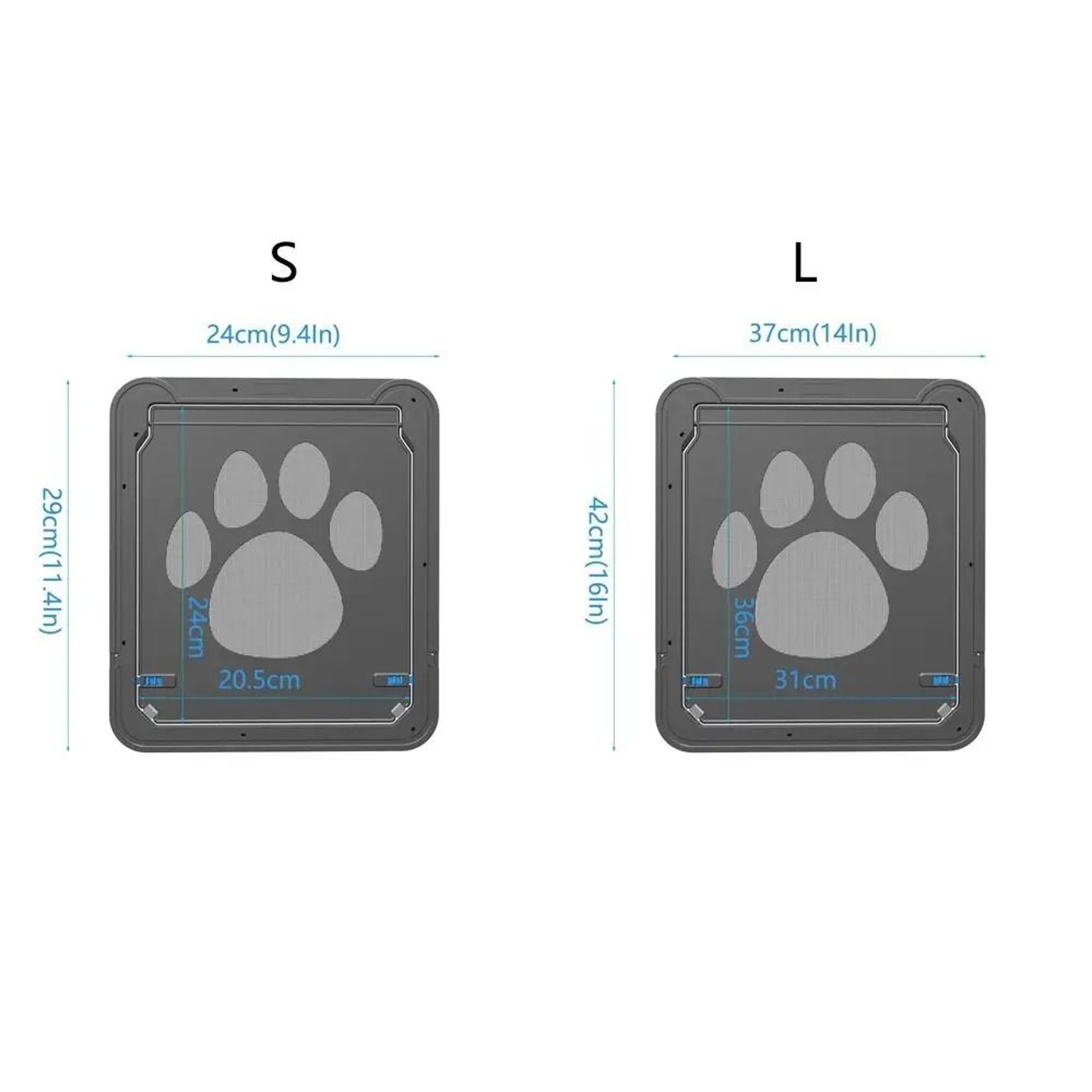 SafePass Magnetic Pet Screen Door  Lockable Weatherproof Cat  Dog Flap For Easy IndoorOutdoor Acces 5