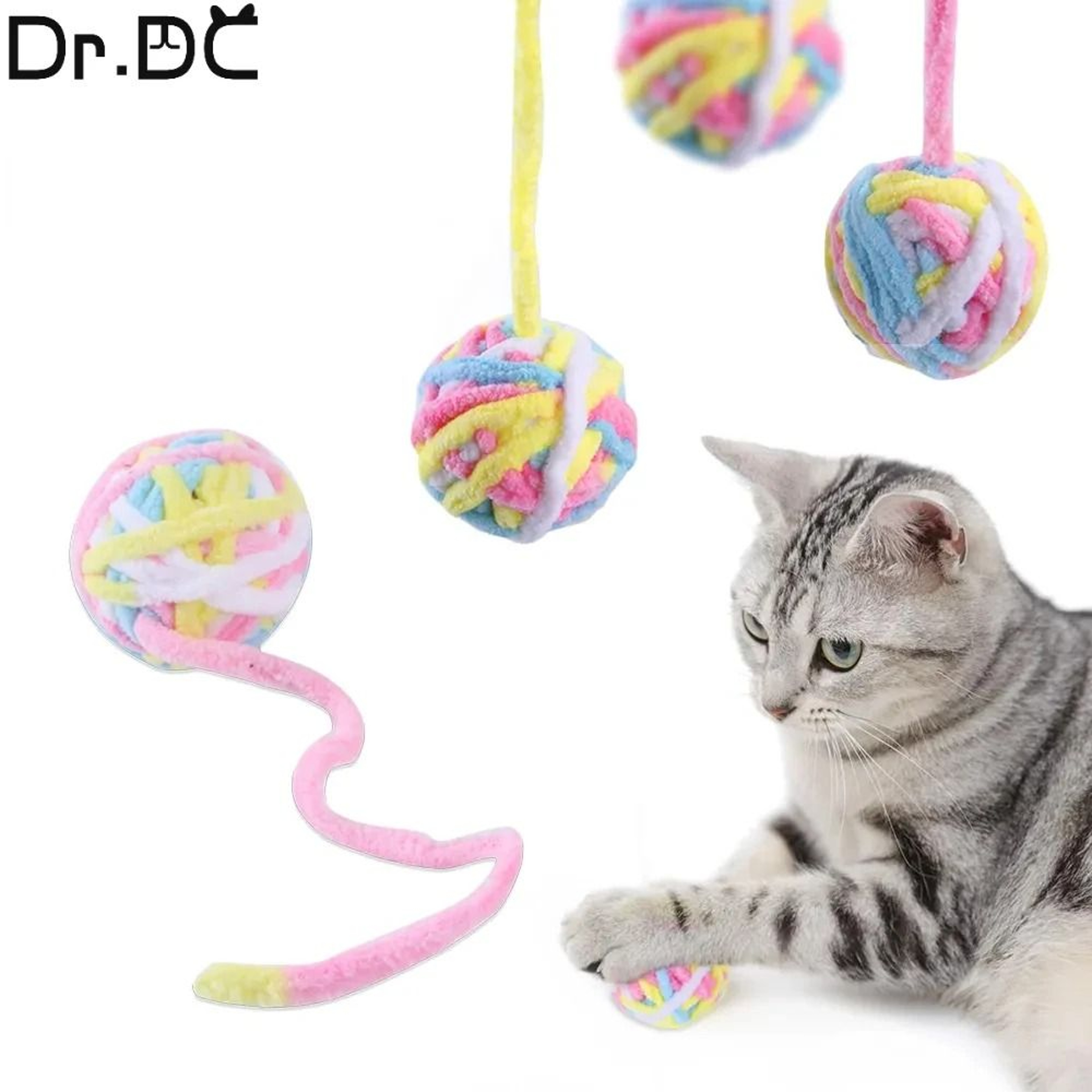 WoolBounce SelfPlay Cat Toy Balls For Chewing Chasing  Entertainment 1