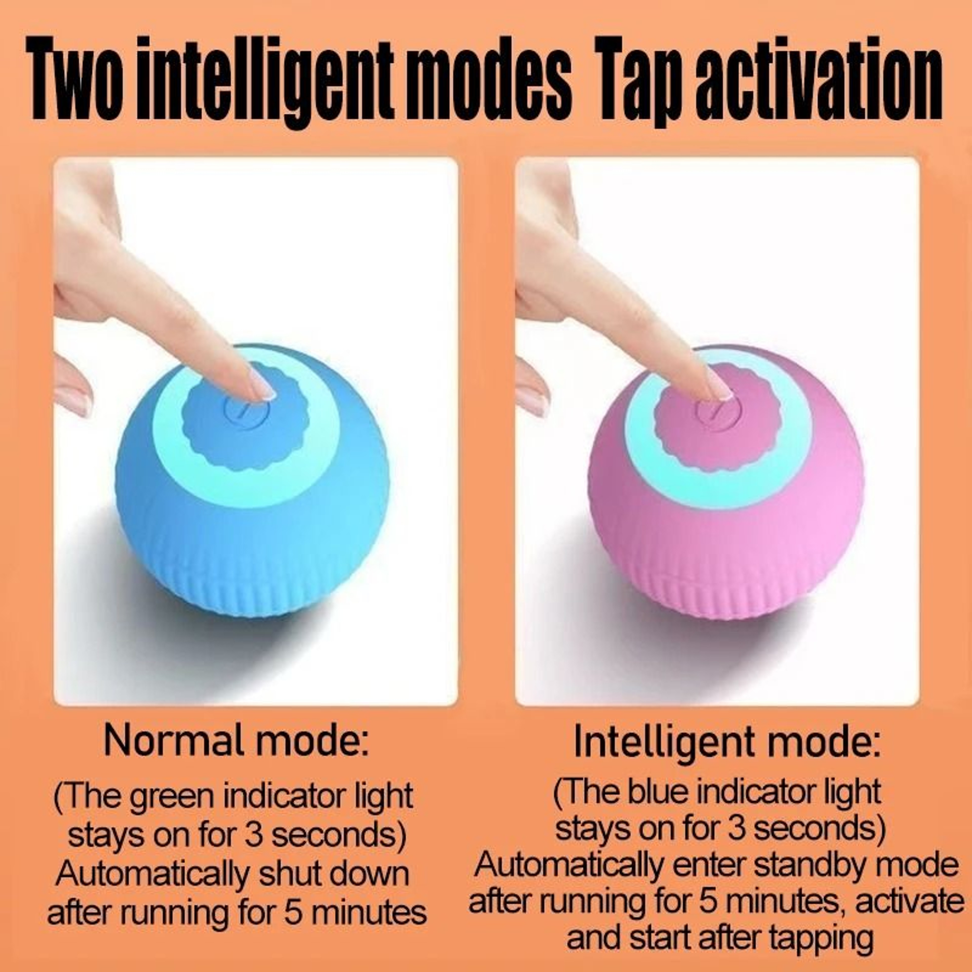 Smart Rolling Interactive Cat Ball Toy For Indoor Cats With Automatic Motion 2