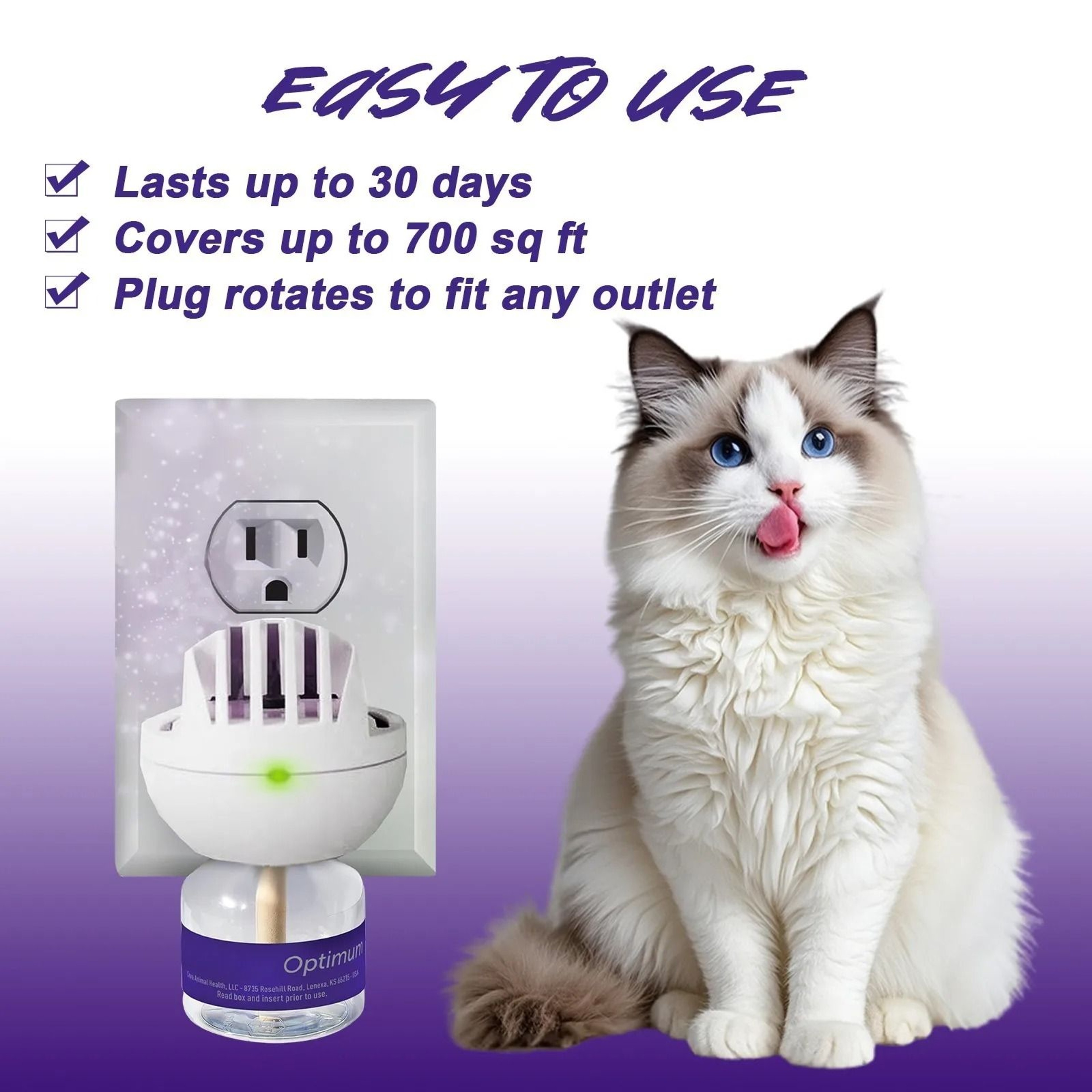 YHOPE Classic Calm For Cats 30Day Calming Diffuser Refill Pack 48ml X 3 3
