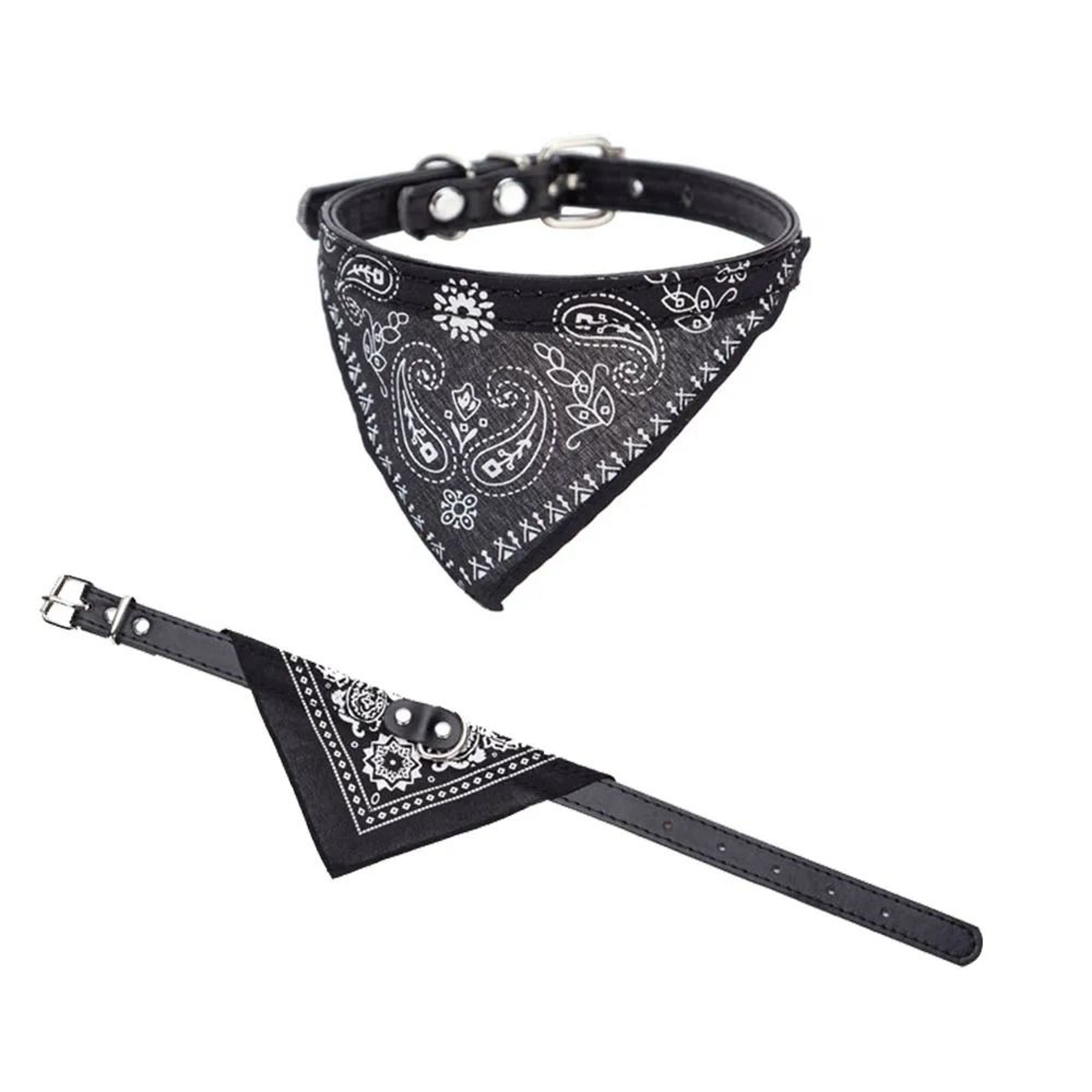 Paws  Prints Adjustable Pet Bandana Collar For Cats And Small Dogs 5