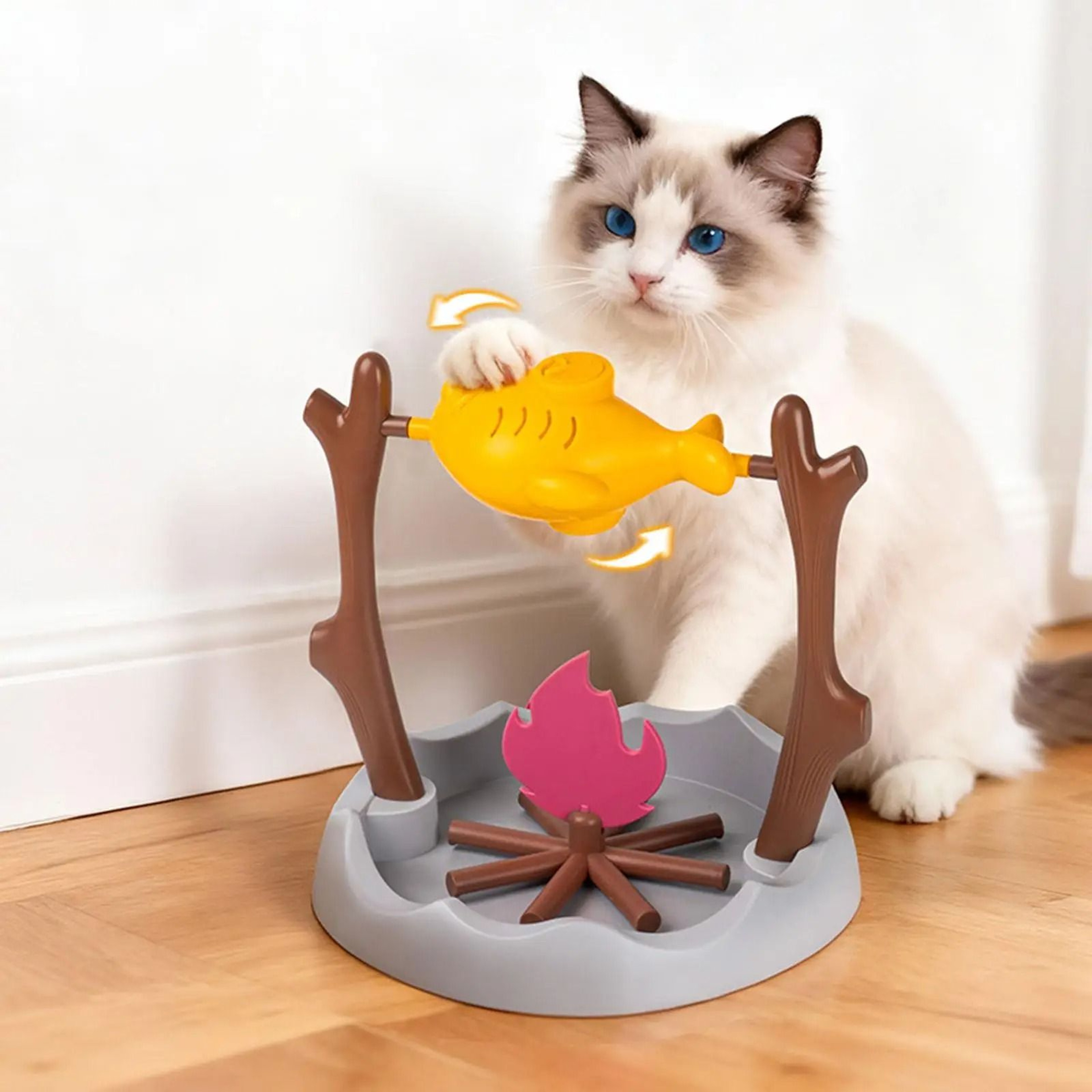Campfire Chicken Interactive Slow Feeder Toy For Cats  Dogs 9