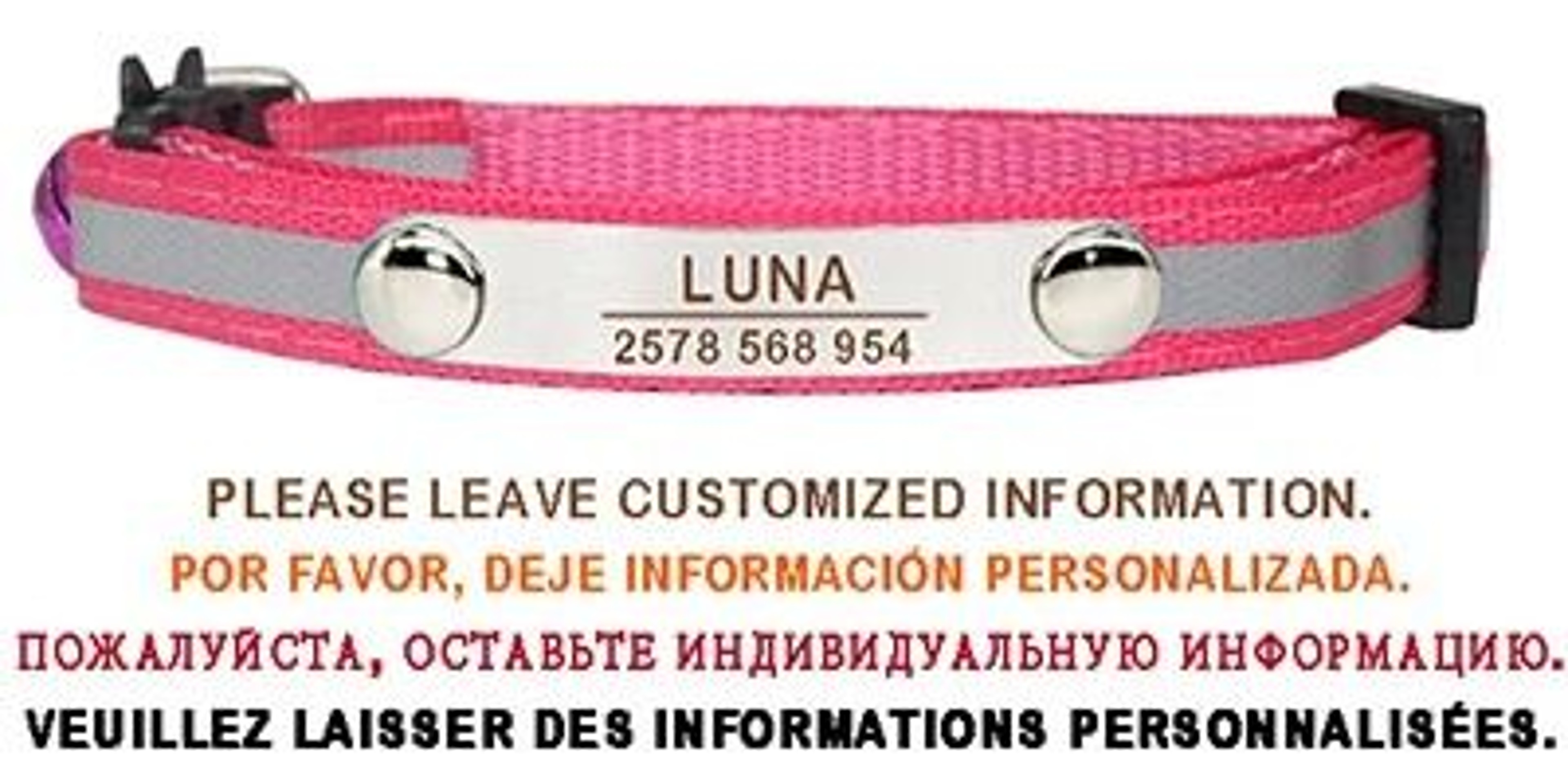 Personalized Reflective Cat Collar With Engraved ID Tag And Safety Breakaway Buckle 8