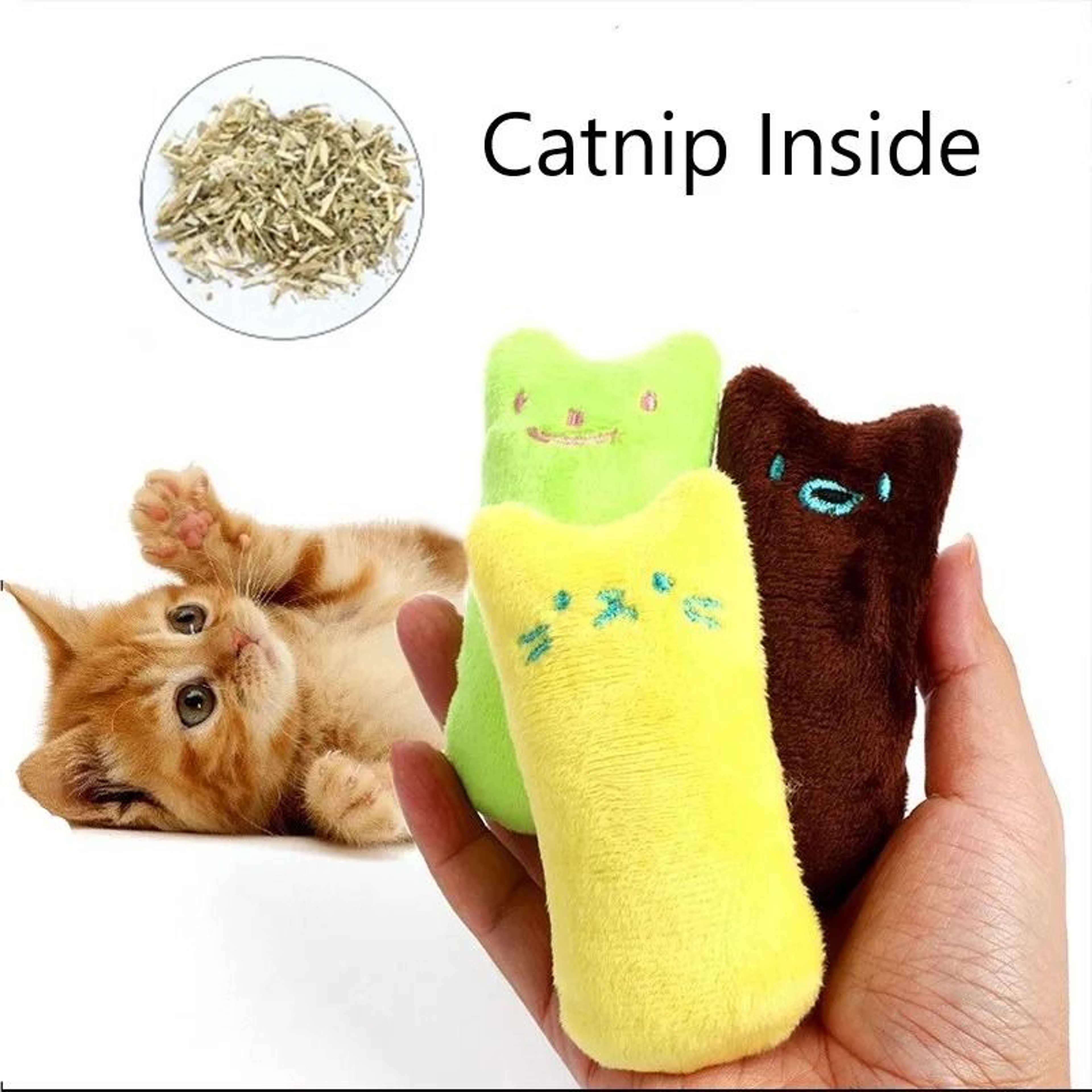 PurrMint Interactive Catnip Plush Chew Toy For Teeth Cleaning  Play 0