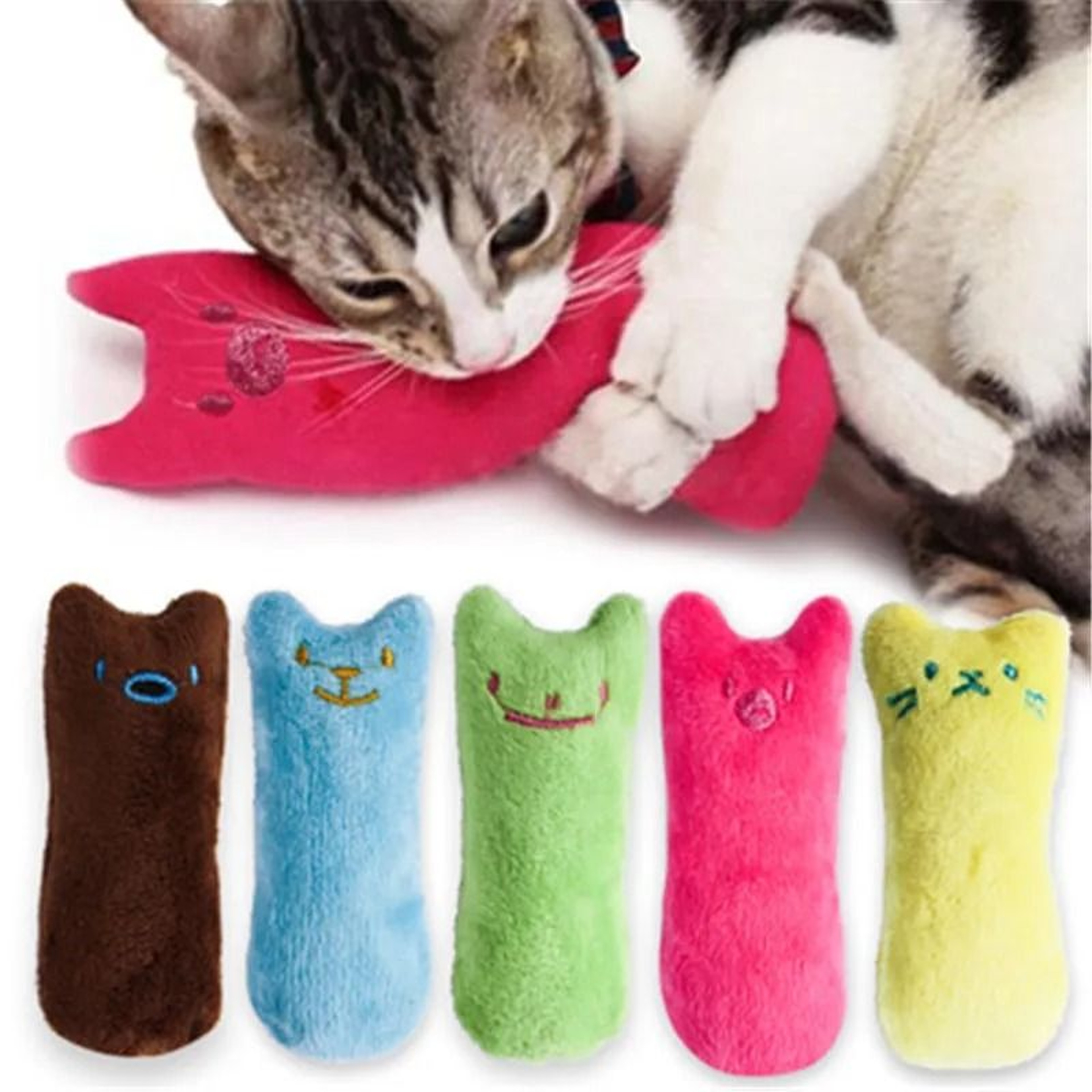 PurrMint Interactive Catnip Plush Chew Toy For Teeth Cleaning  Play 2