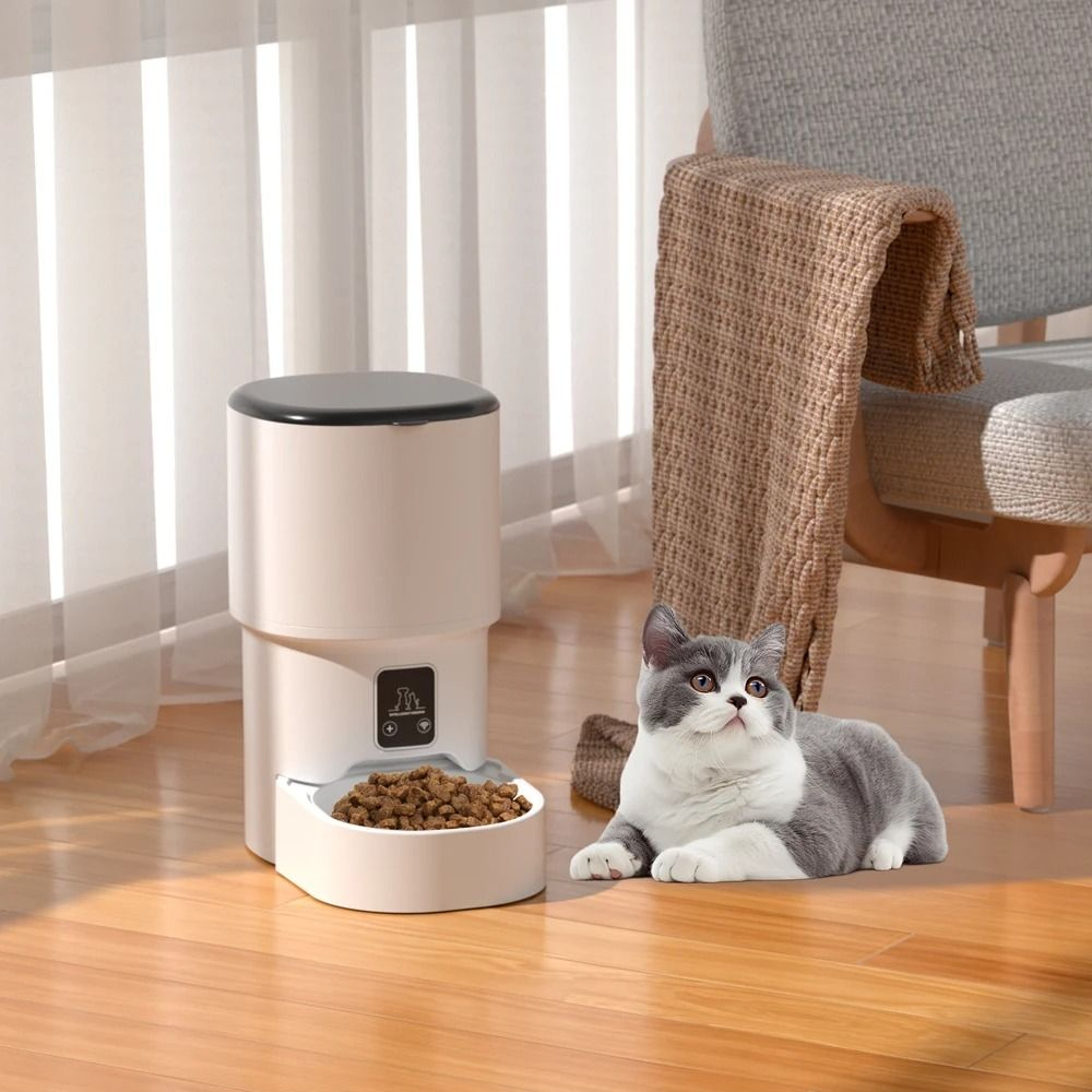 SmartServe 4L WiFi Automatic Pet Feeder For Cats  Dogs With App Control 5