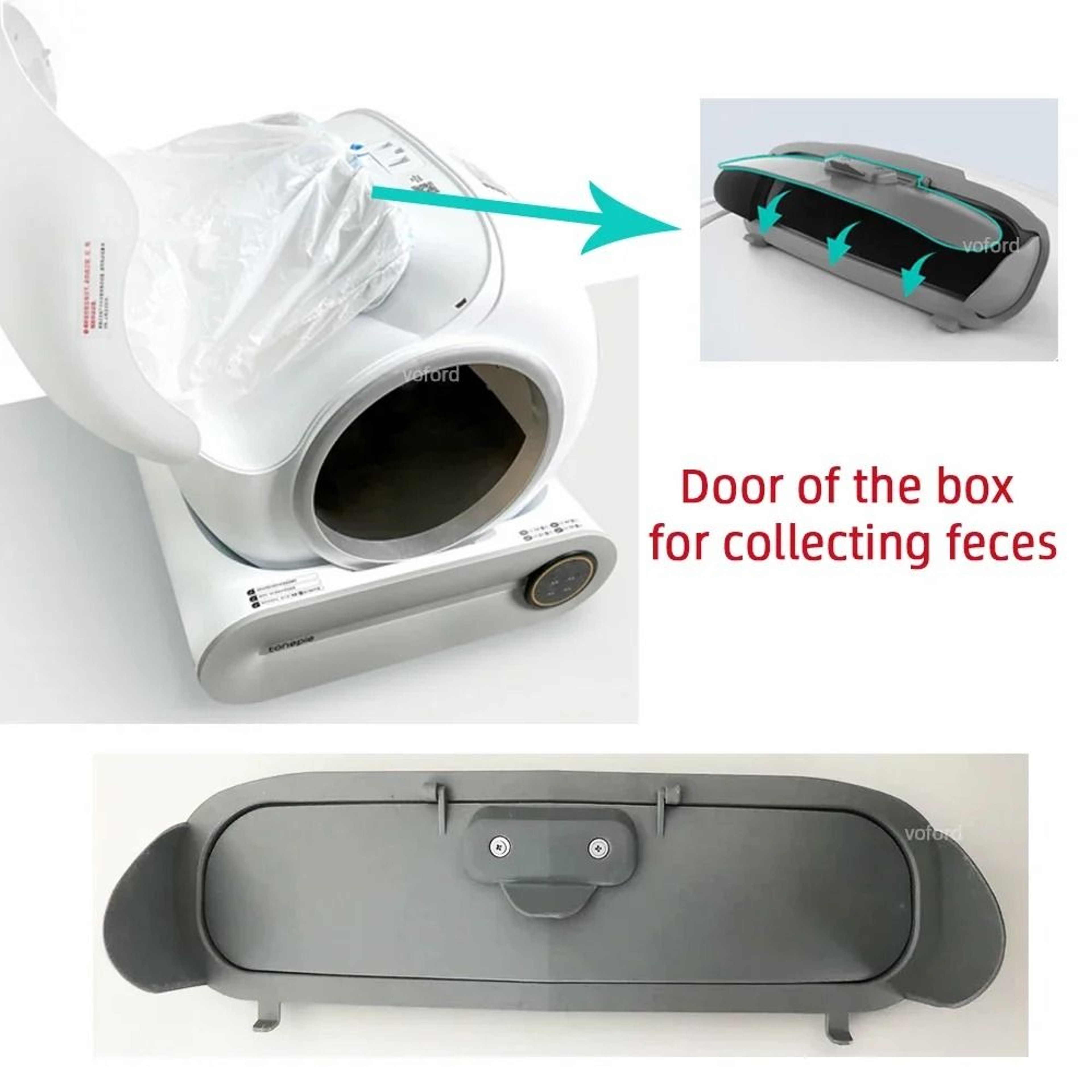 TONEPIE Automatic Cat Litter Box Replacement Parts Kit For Odor Control  Performance 8