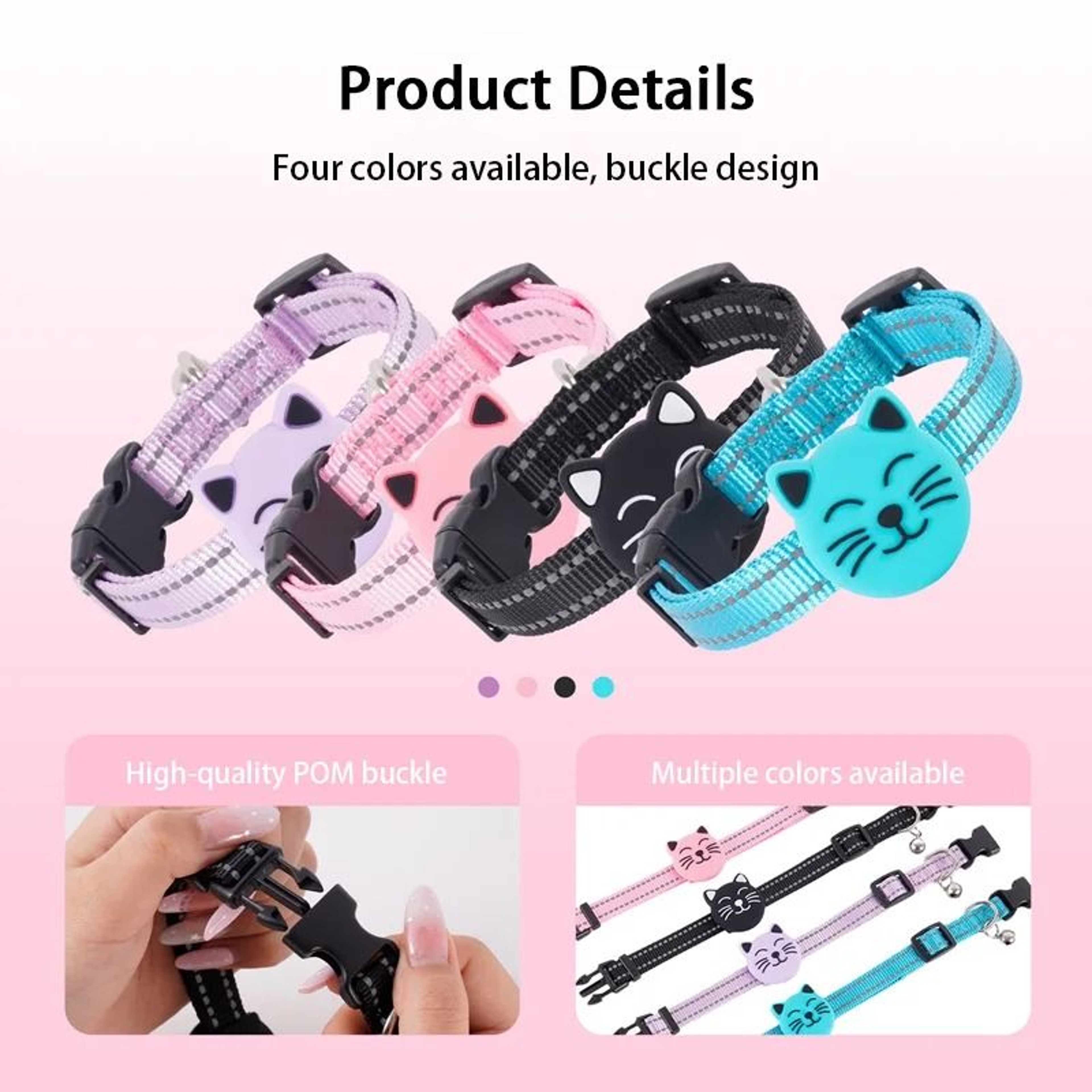 Smart GPS Pet Tracker Collar Compatible With Apple Find My  AirTag Style Cat  Dog AntiLost Tracking 3