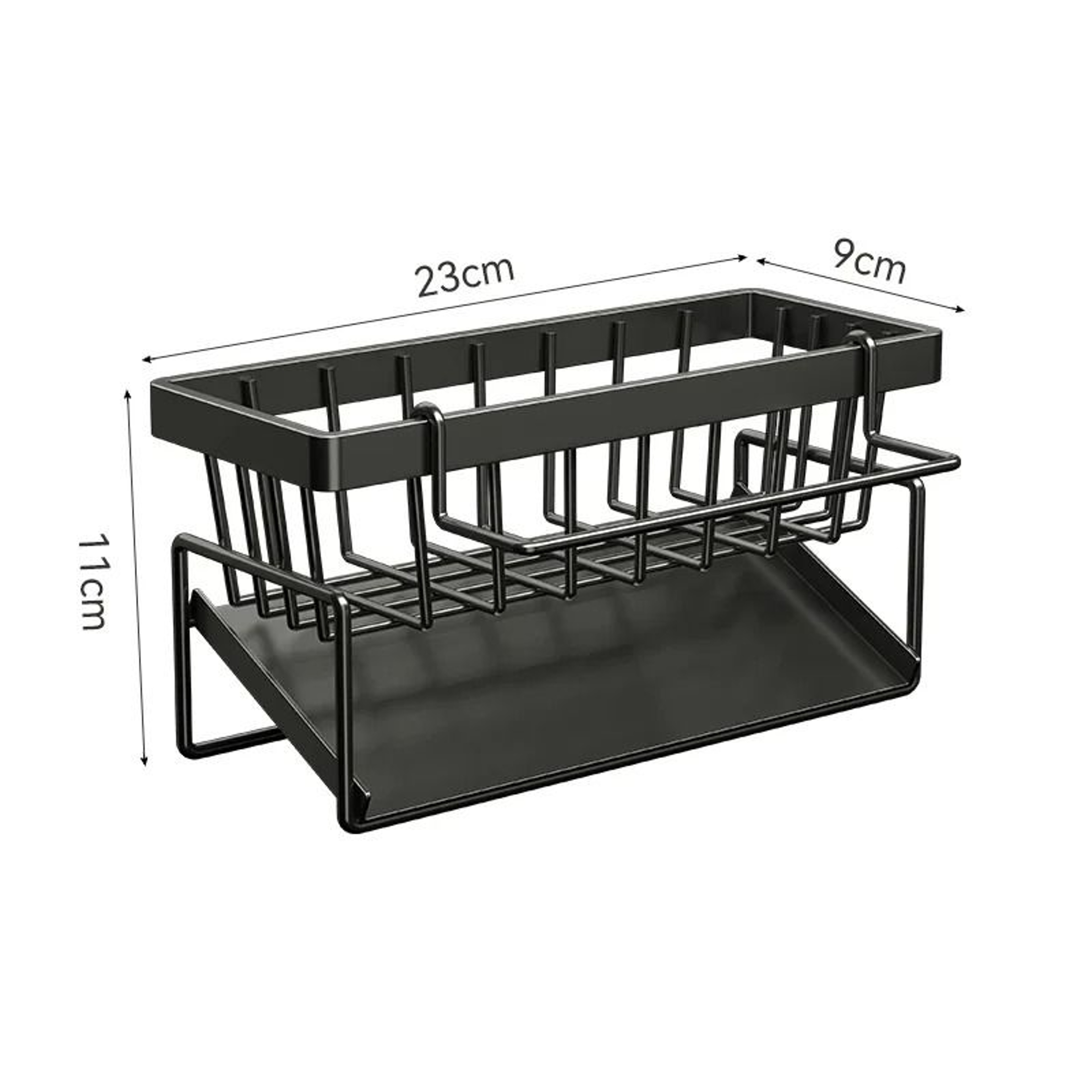 DrainMate Stainless Steel Sink Organizer Rack  Sponge Soap  Rag Storage Holder 6
