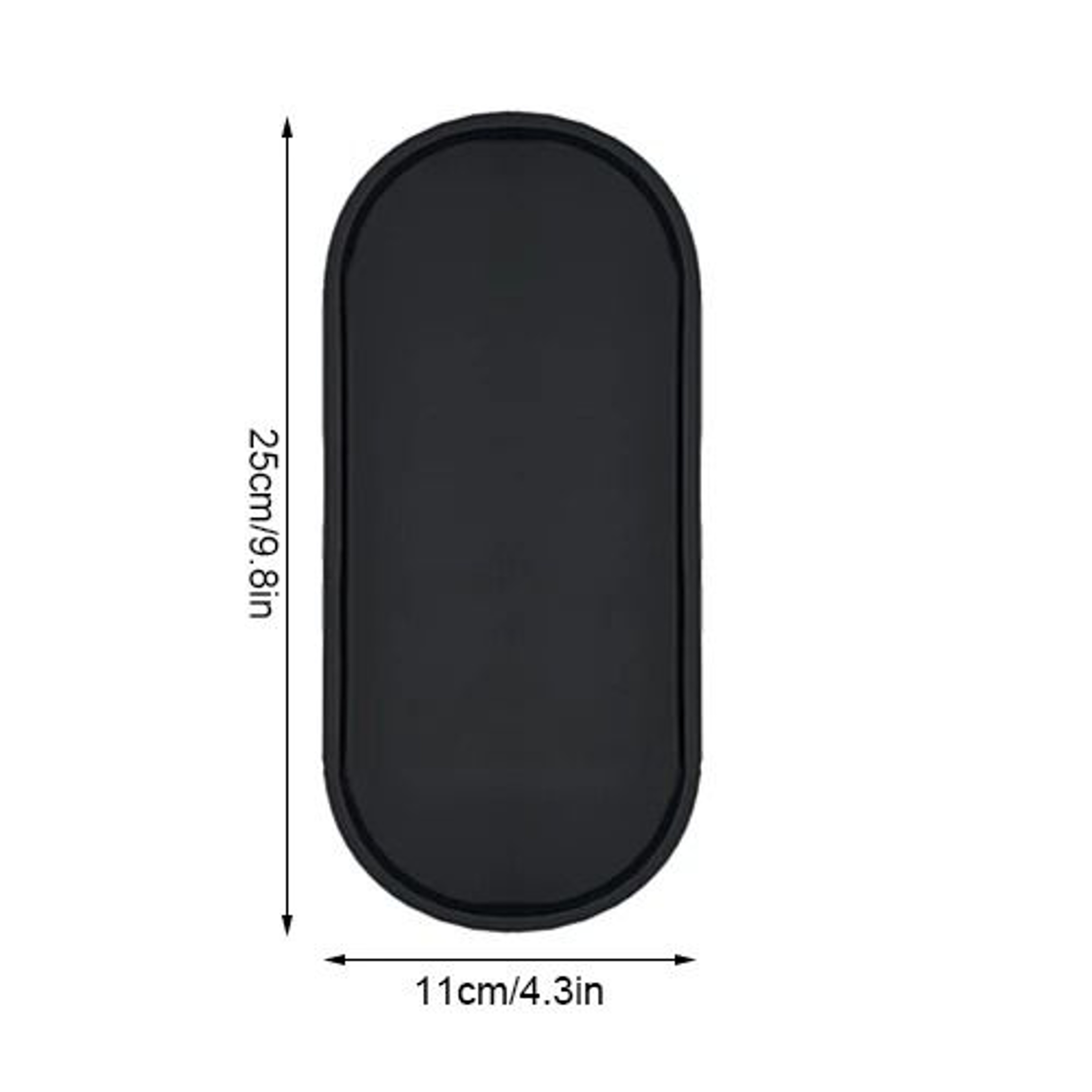 Elegance Oval Silicone Vanity Tray  Countertop Organizer For Soap Dispensers Perfume  Bathroom Esse 6