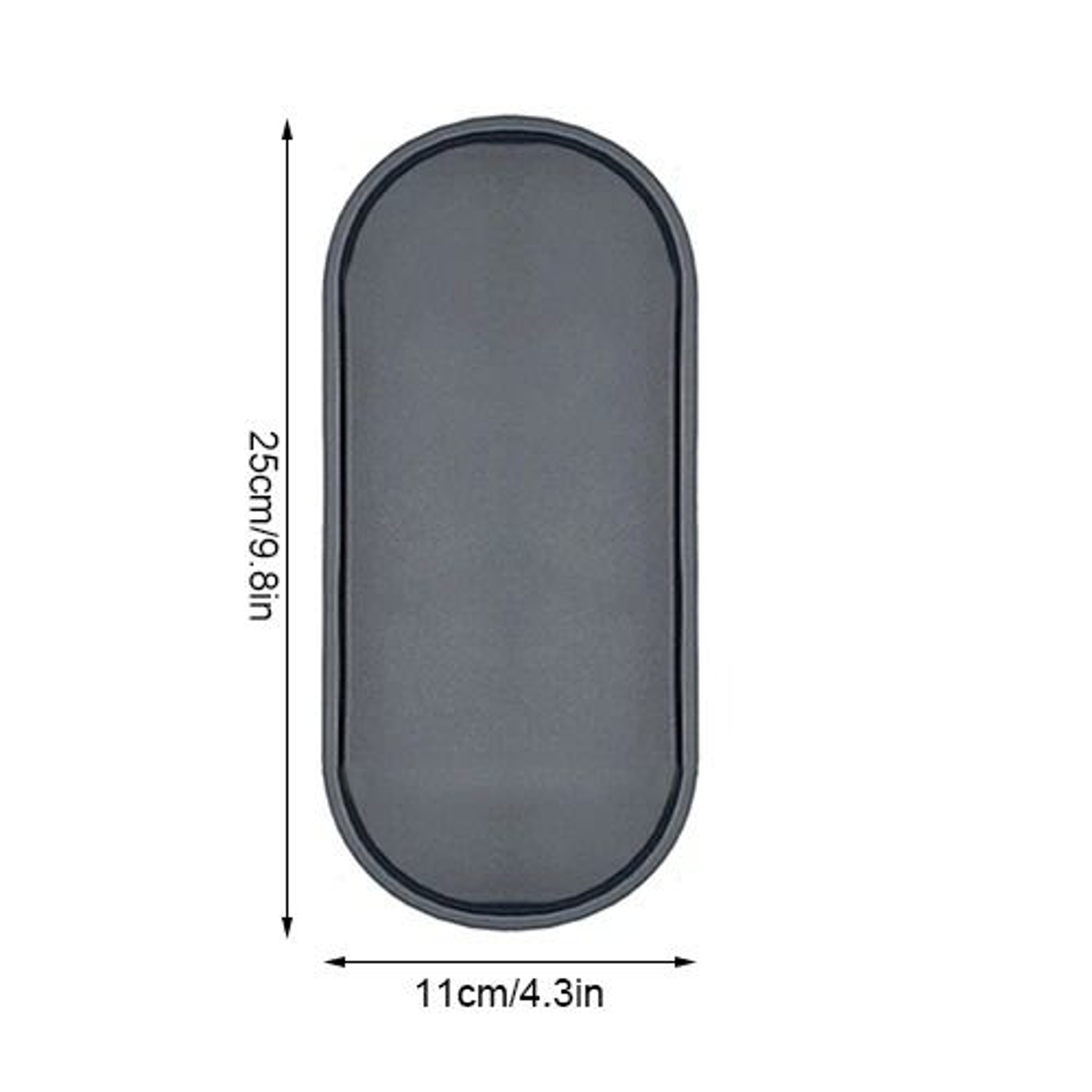 Elegance Oval Silicone Vanity Tray  Countertop Organizer For Soap Dispensers Perfume  Bathroom Esse 8