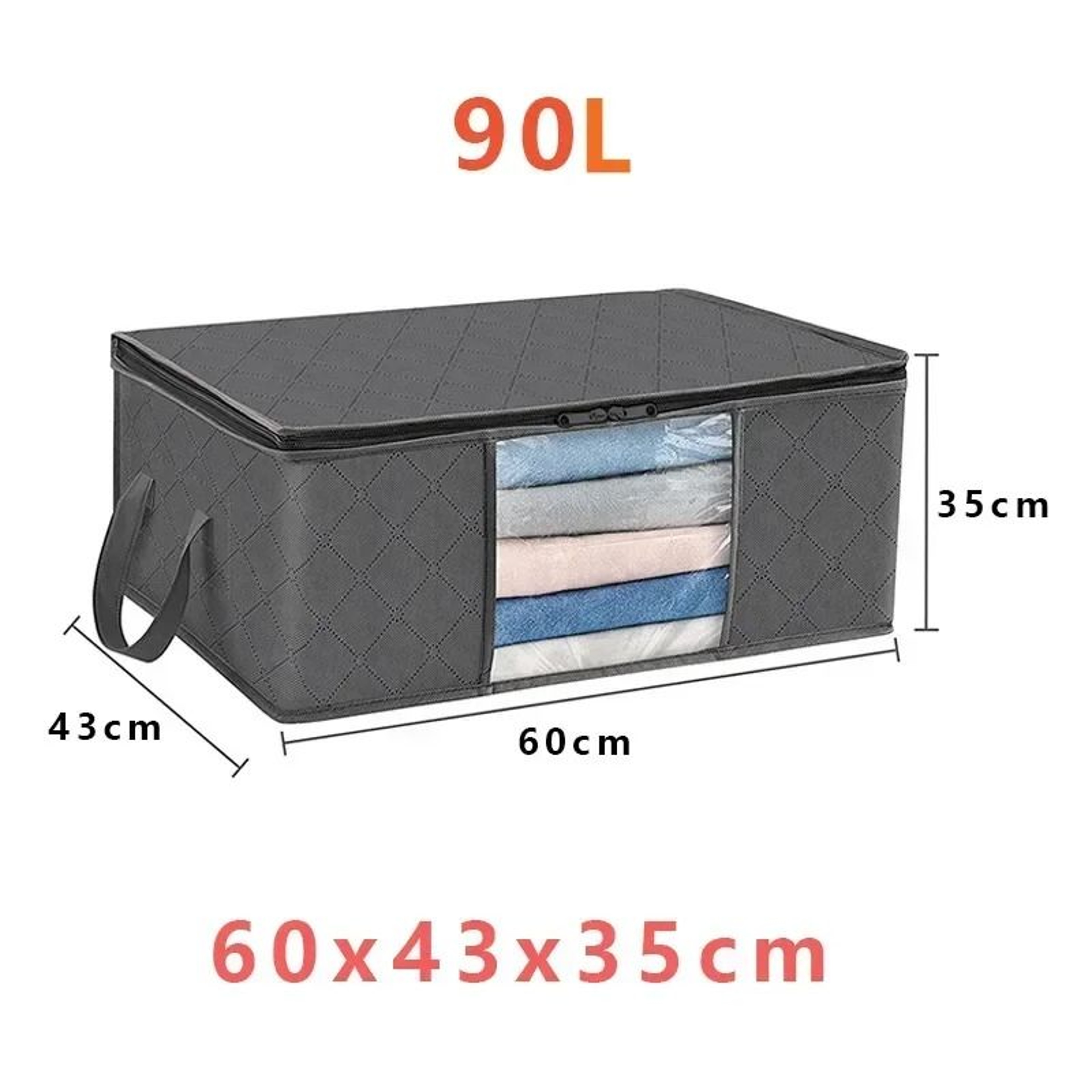 FlexStore Foldable Storage Bag  Large Capacity Organizer For Clothes Blankets  Bedding 8