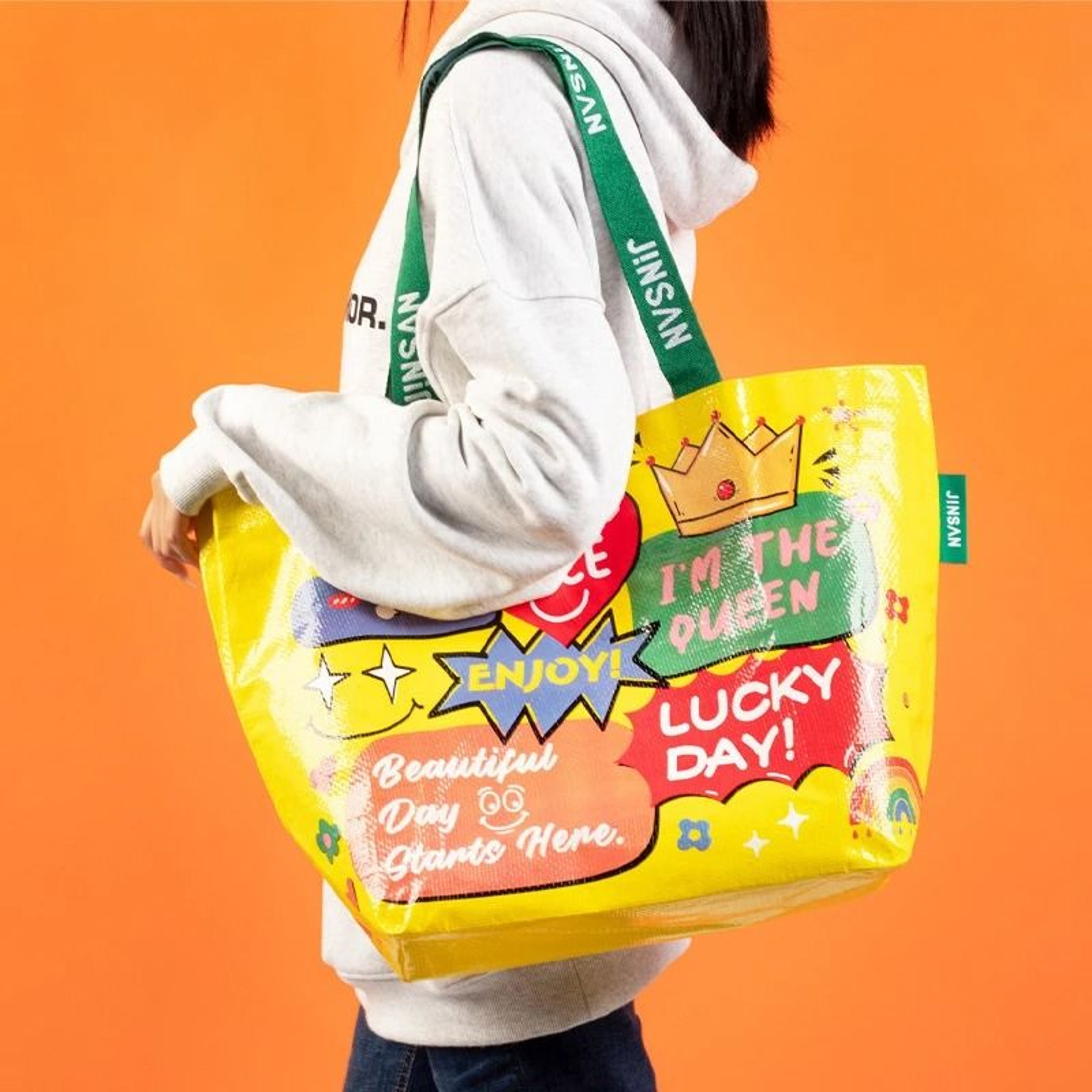 CarryAll Large Capacity Shopping Tote  Foldable Shoulder Storage Bag For Groceries Travel  Everyday 1