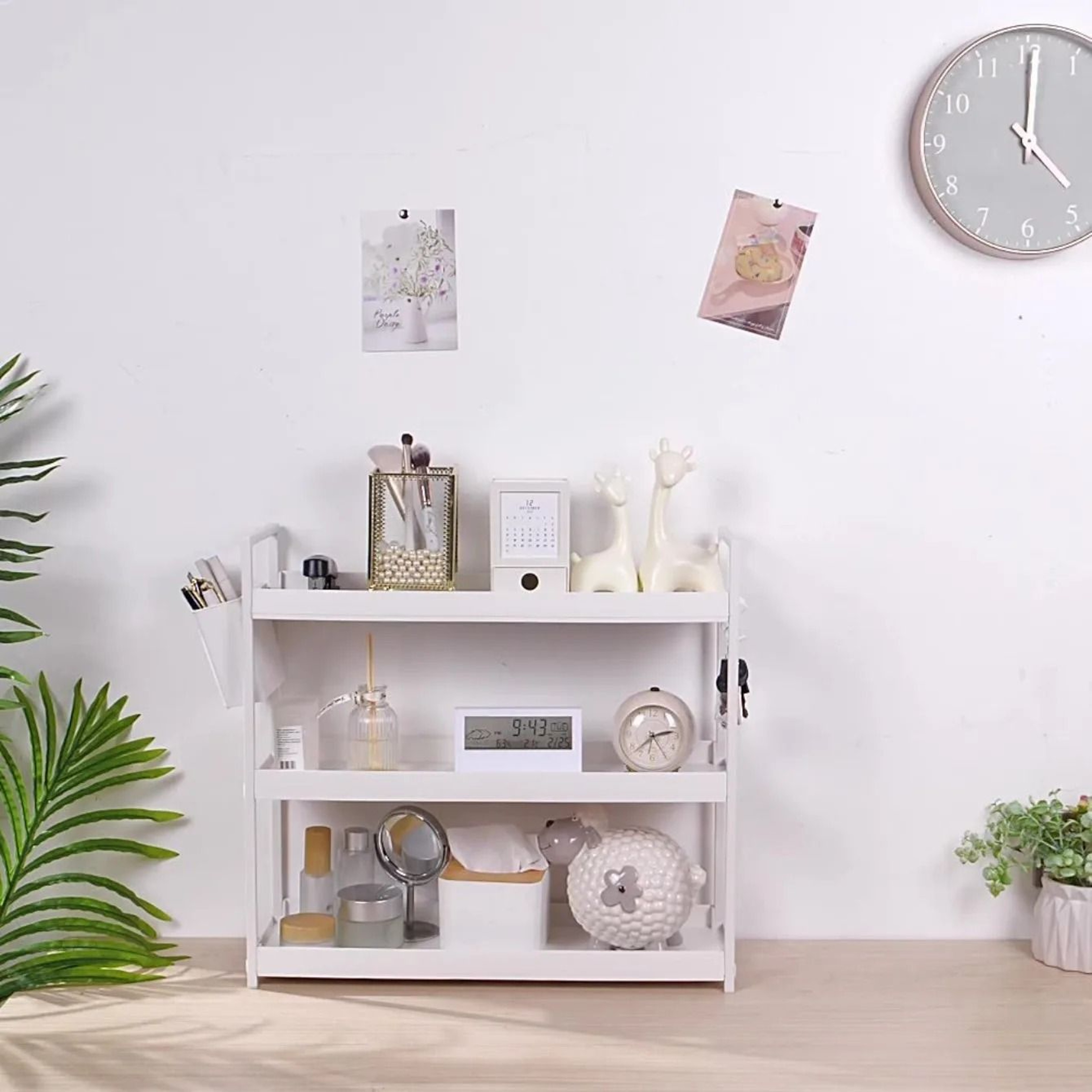 3 Tier Multifunctional Desktop Storage Shelf For Office Study Desk And Home Organization 4