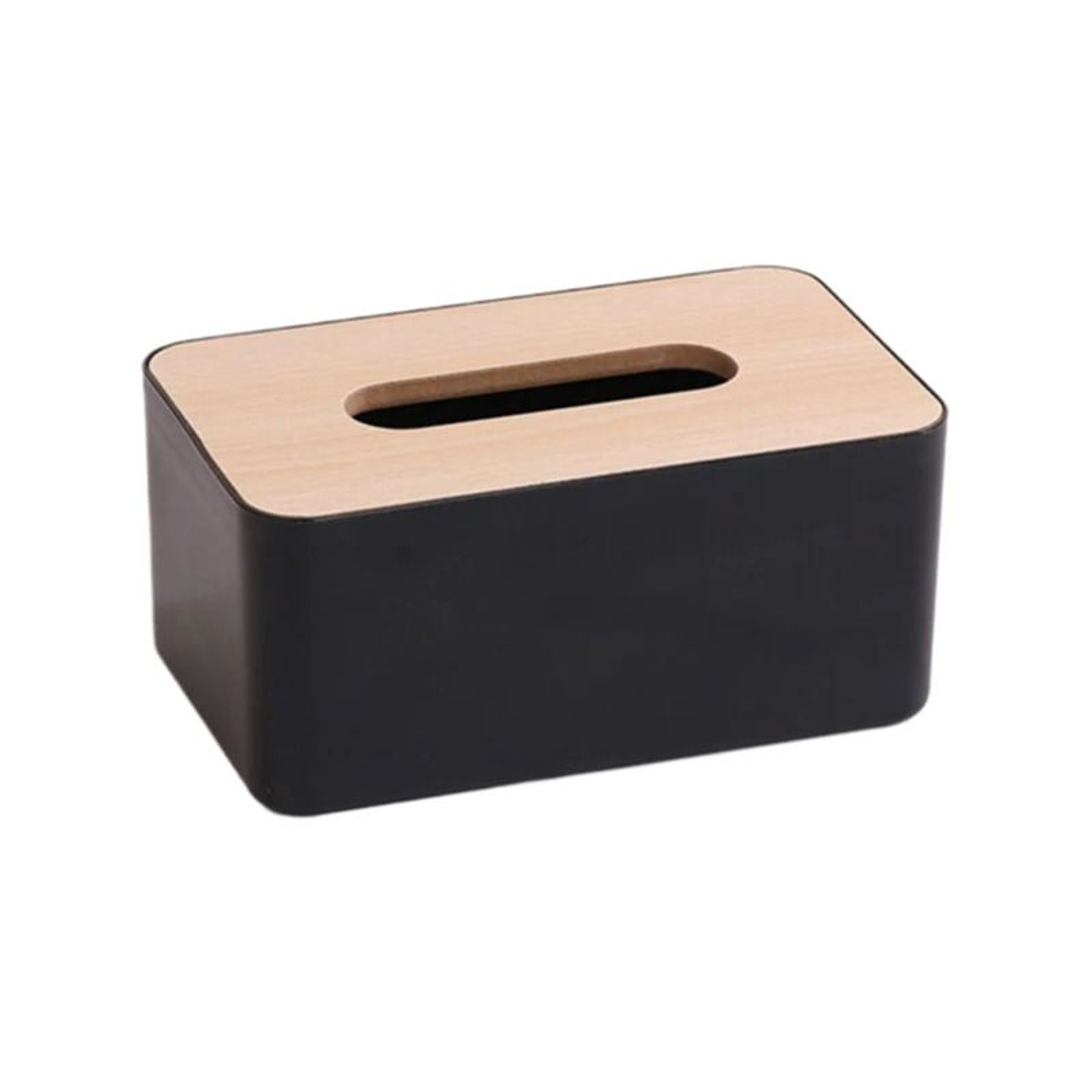 Luxury Bamboo Tissue Box Cover  Waterproof Rectangular Tissue Holder For Home  Office 6