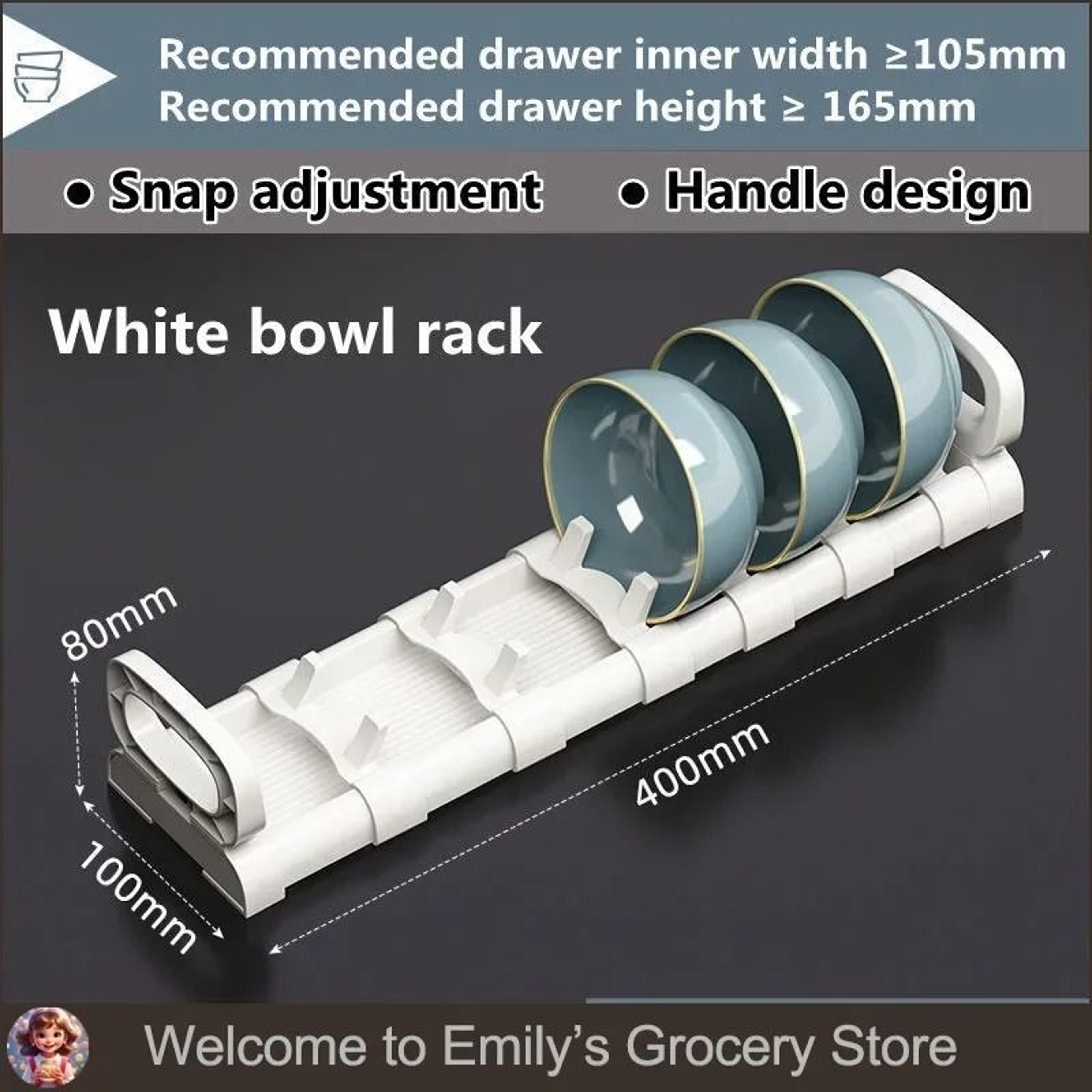 Adjustable Retractable UnderCabinet Dish Rack  Expandable Bowl  Plate Storage Organizer Shelf 8