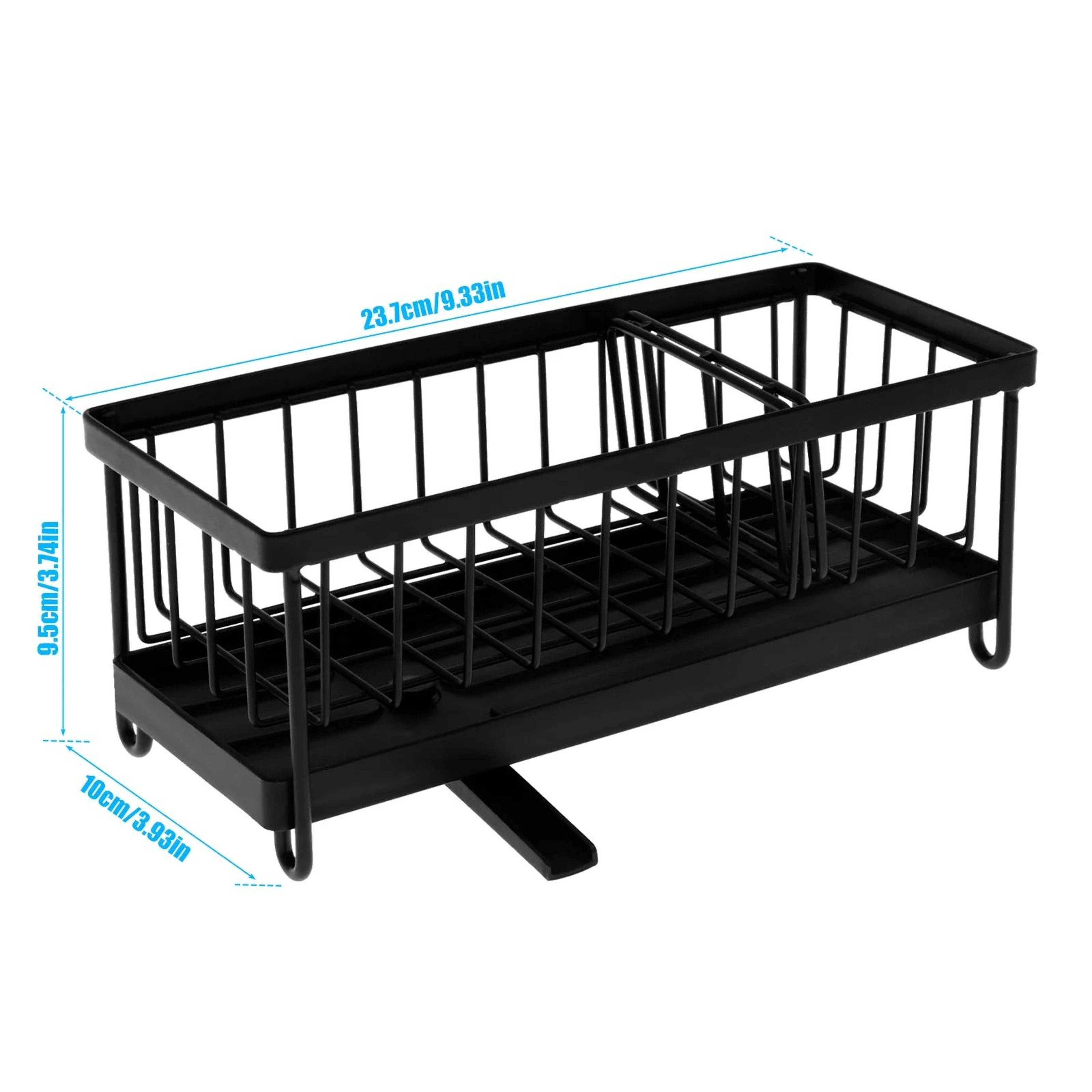 304 Stainless Steel Kitchen Sink Caddy Organizer With Sponge Holder Soap Rack And Brush Storage 4