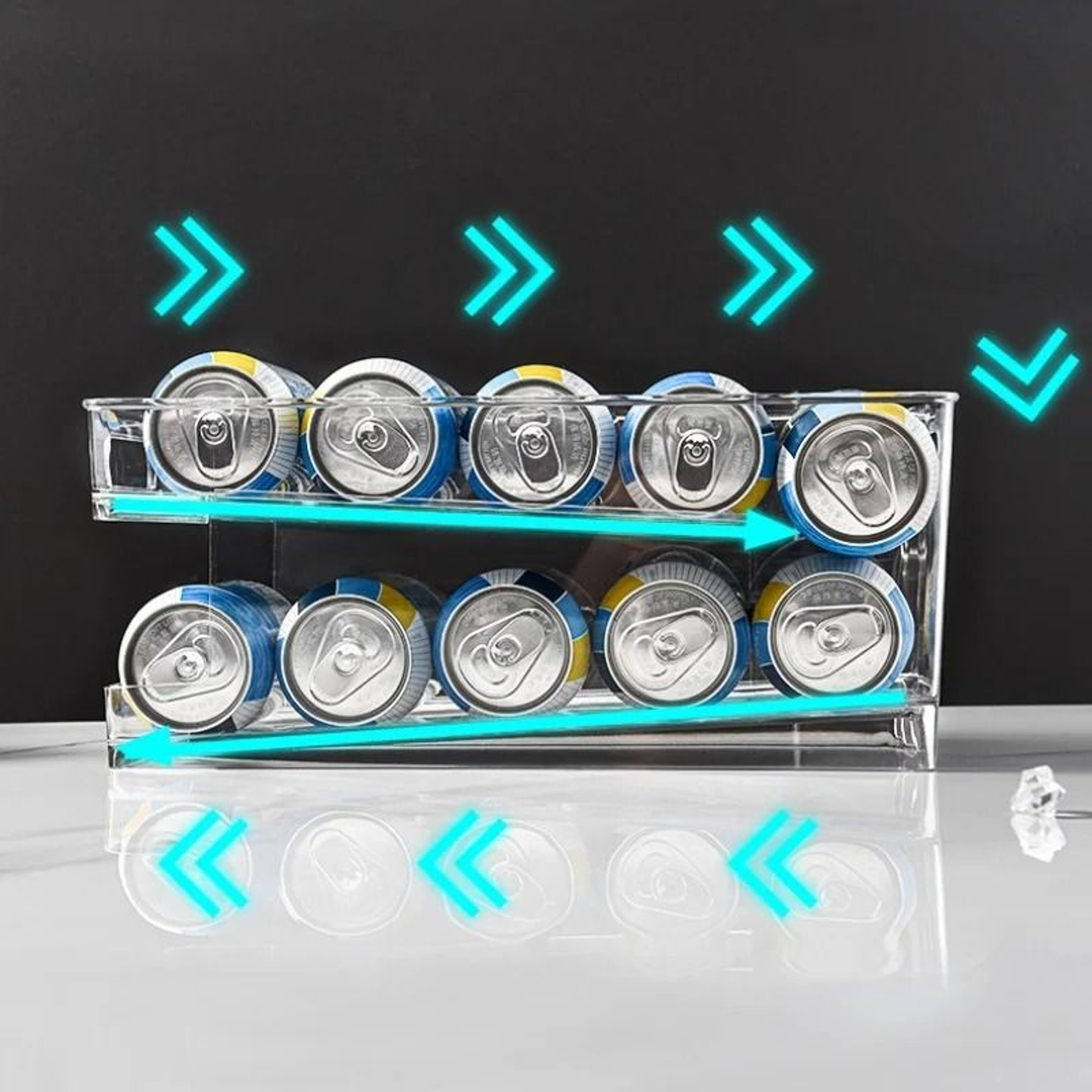 DoubleLayer Refrigerator Beverage Organizer 3