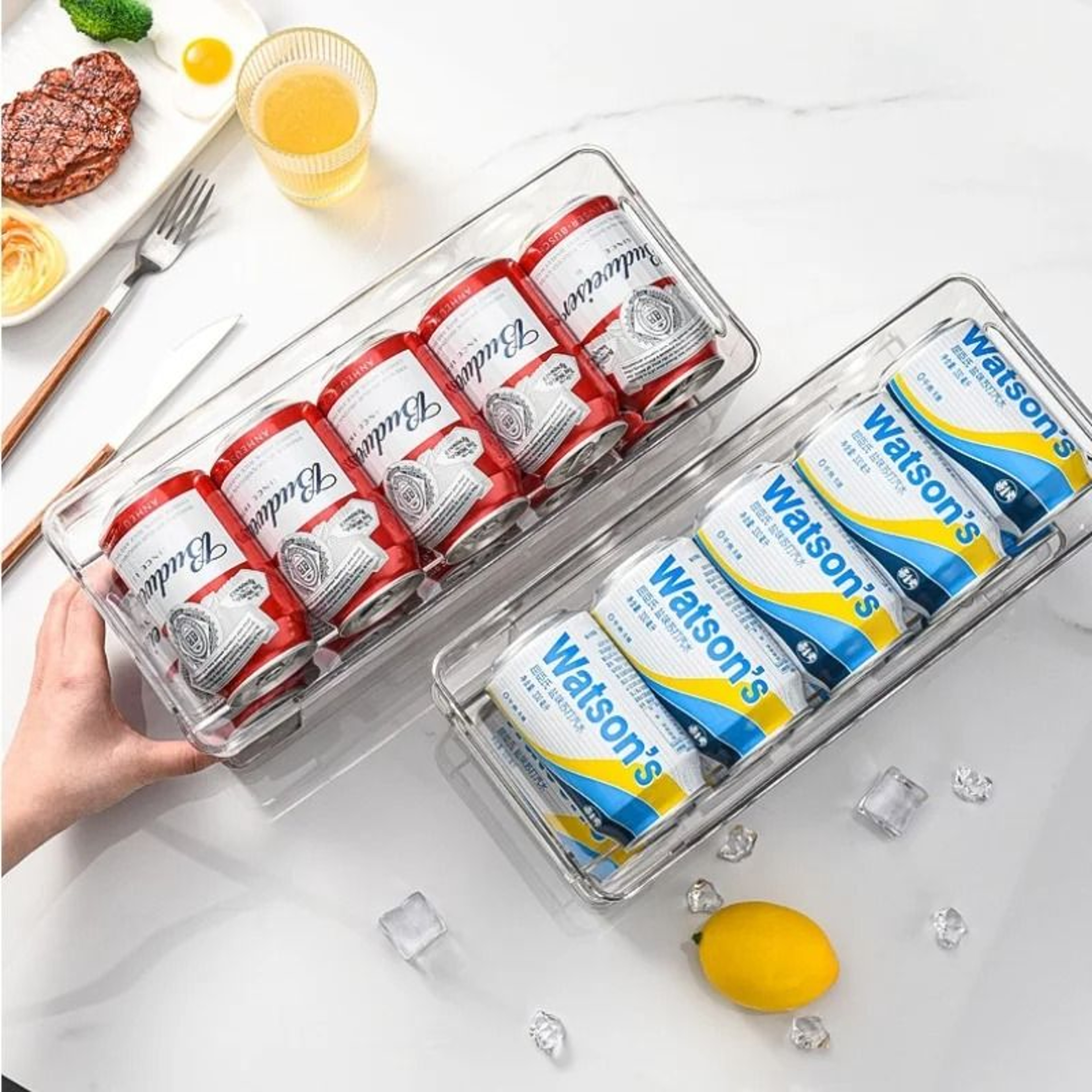 DoubleLayer Refrigerator Beverage Organizer 4