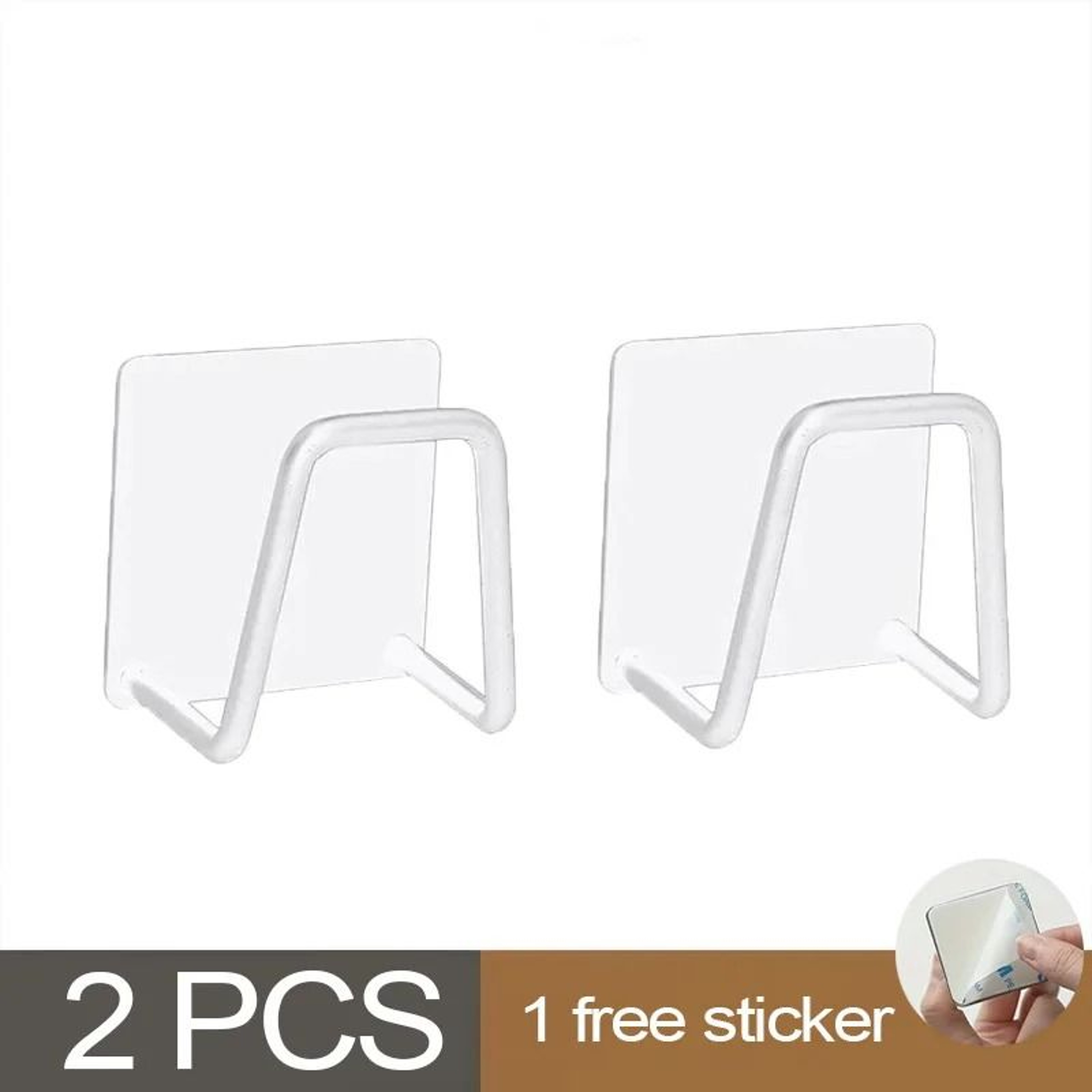 Self Adhesive Stainless Steel Sponge Rack For Kitchen Sink Storage 12