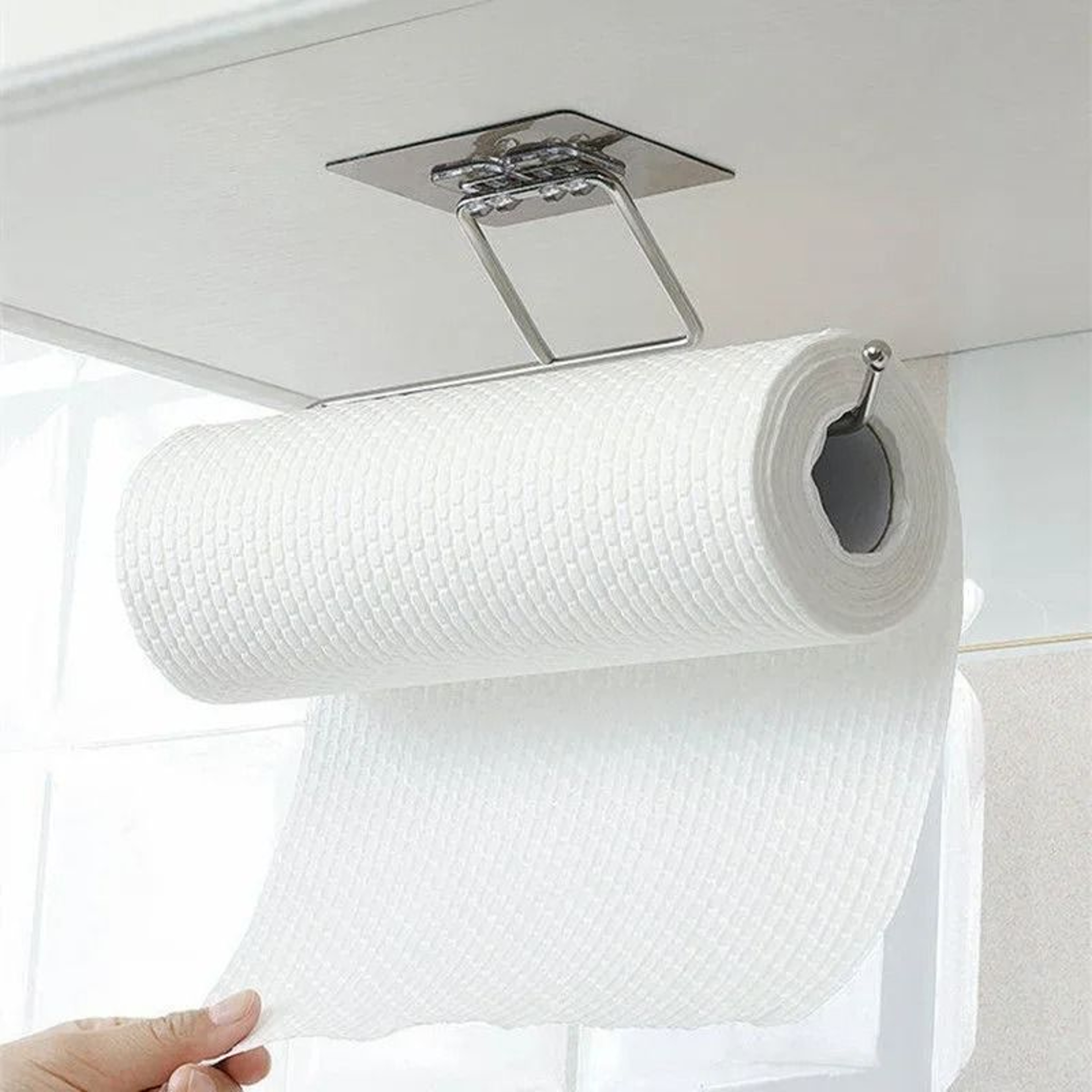 SelfAdhesive Under Cabinet Paper Towel Holder 0