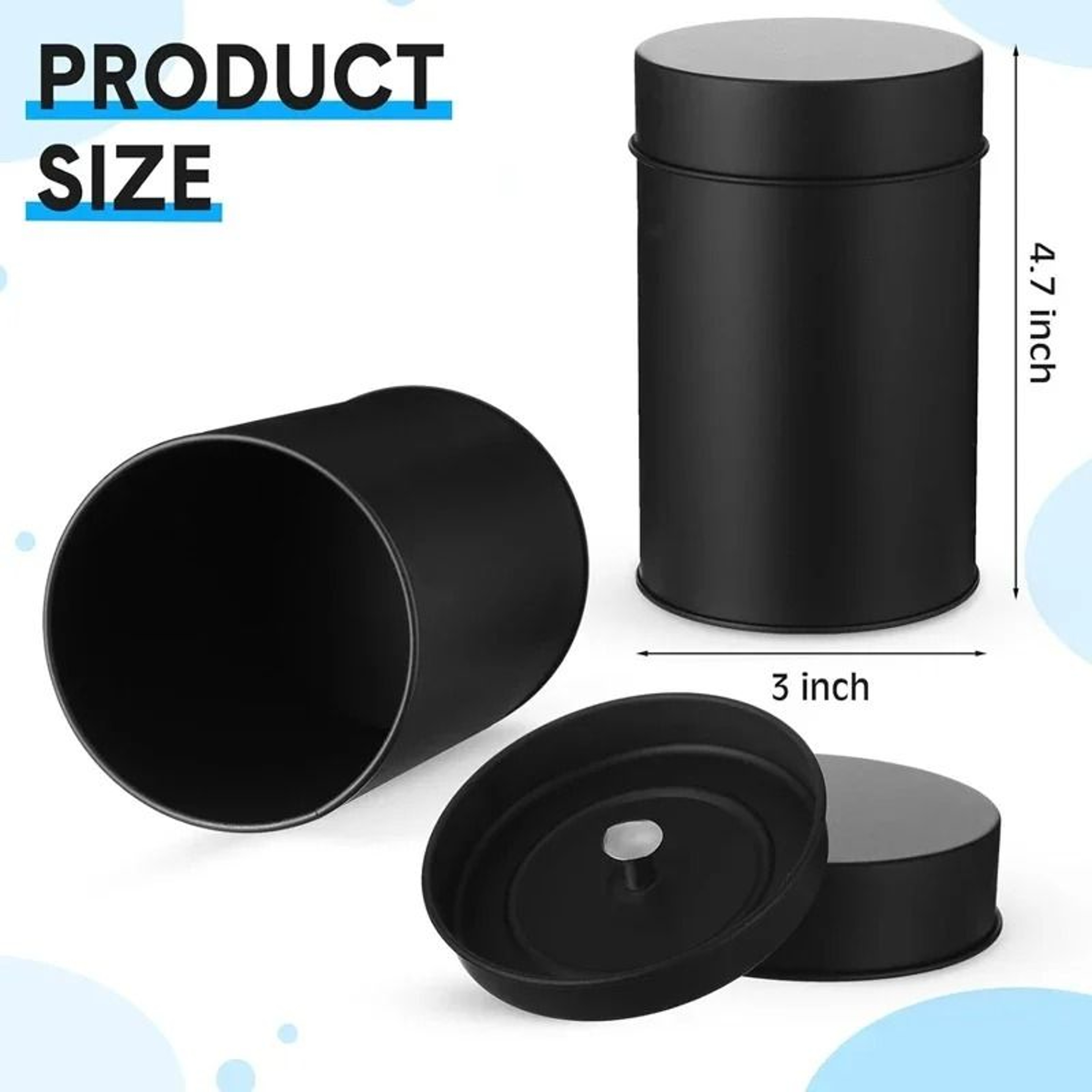 FreshSeal 16 Oz DoubleSeal Tea Storage Canister For Tea Coffee  Sugar 1