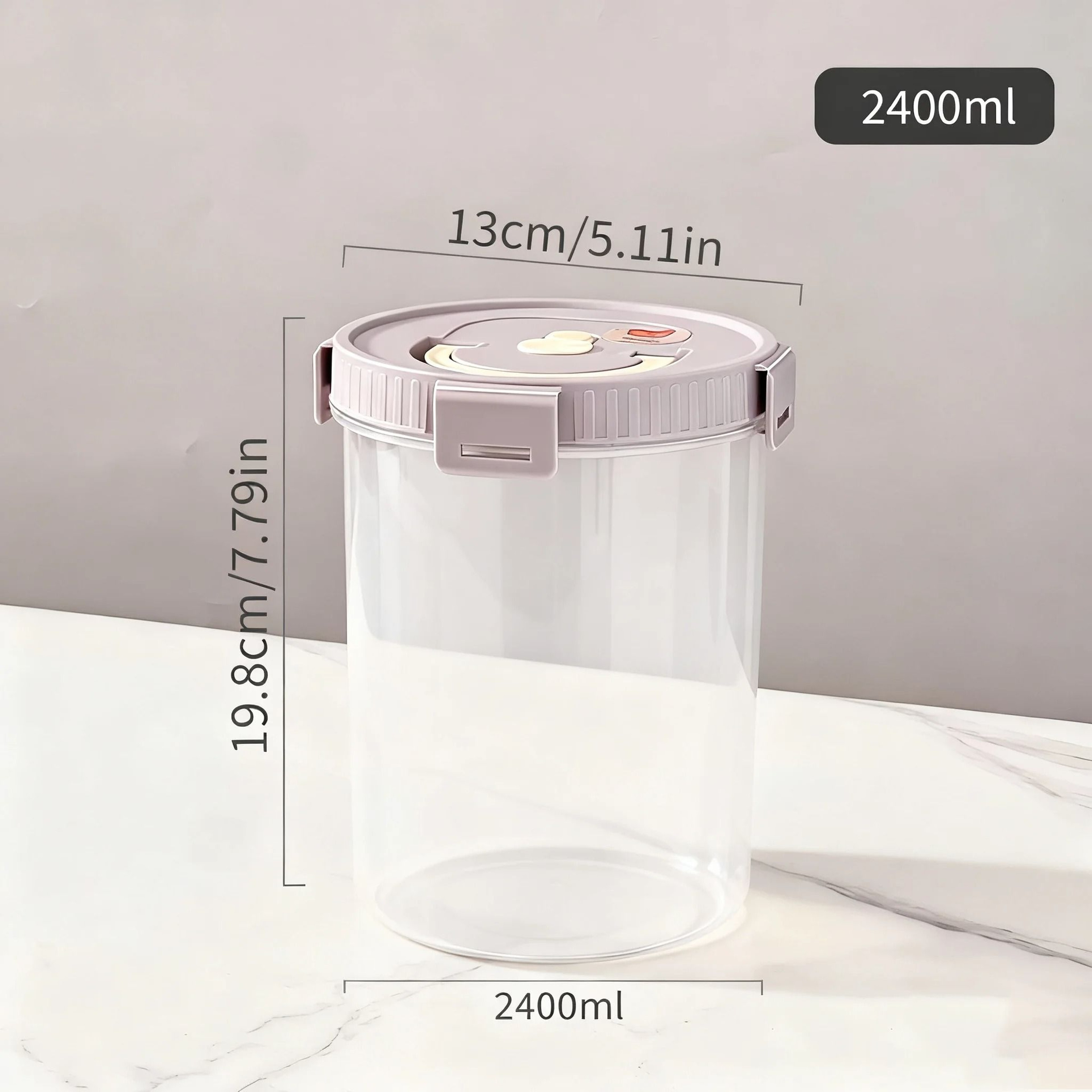 WORTHBUY Moisture Proof Pasta Storage Container With Handle 13