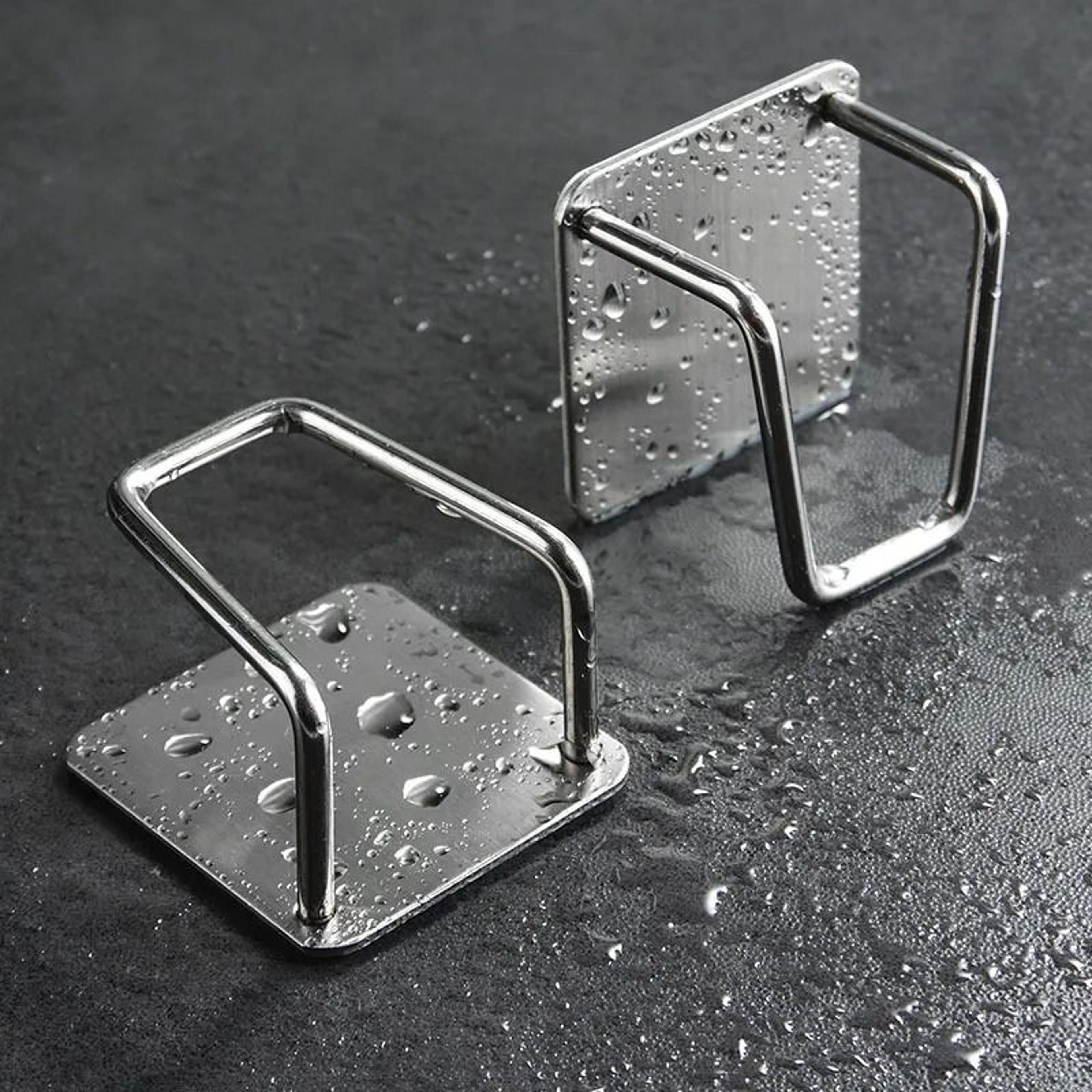 Rustproof Stainless Steel Sponge Holder For Kitchen Sink With SelfAdhesive Mount 0