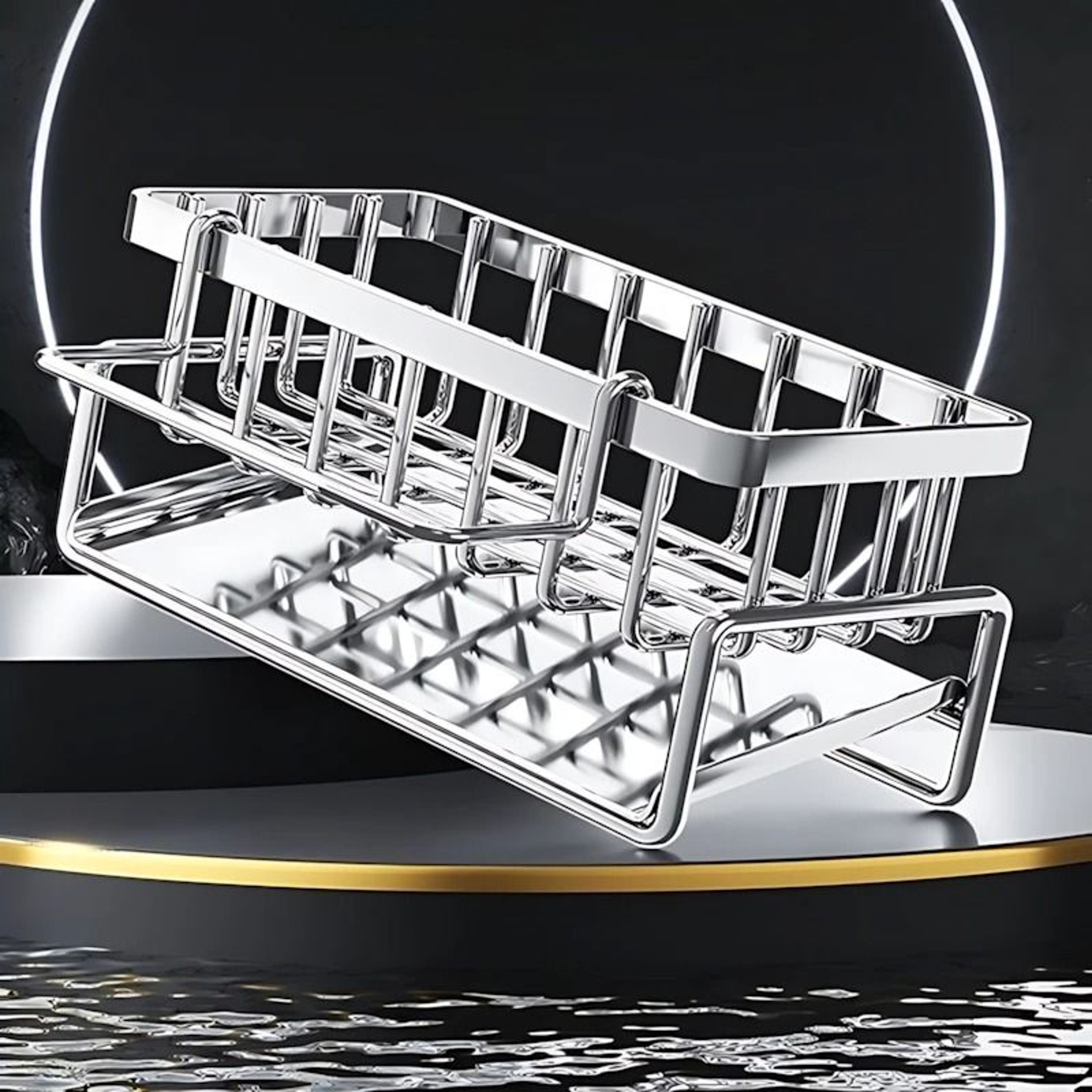 Large Capacity Stainless Steel Sink Drying Rack With RustResistant NailFree Design 1