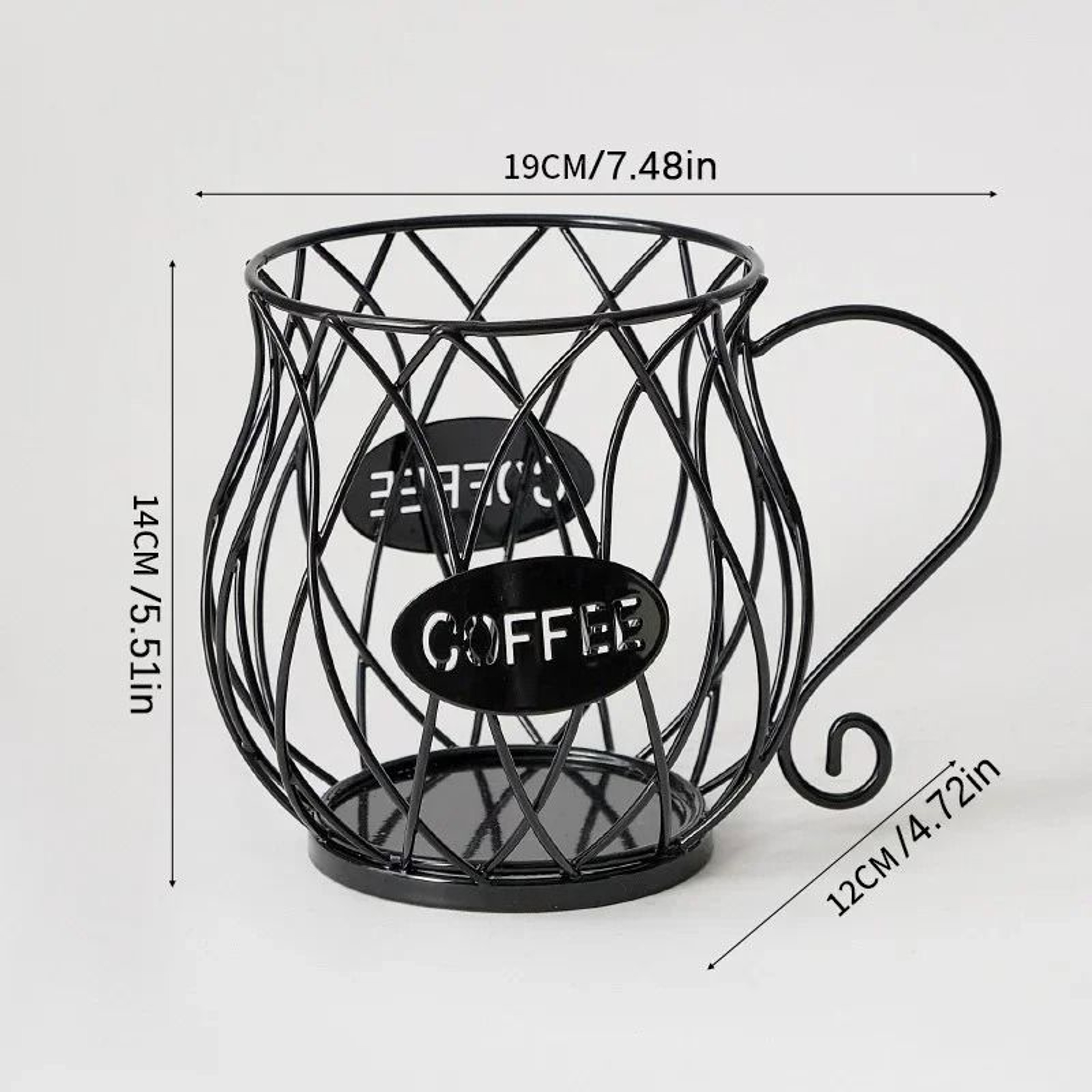 Large Capacity Coffee Pod Storage Basket Countertop Organizer For KCups Creamer Pods  Coffee Access 9