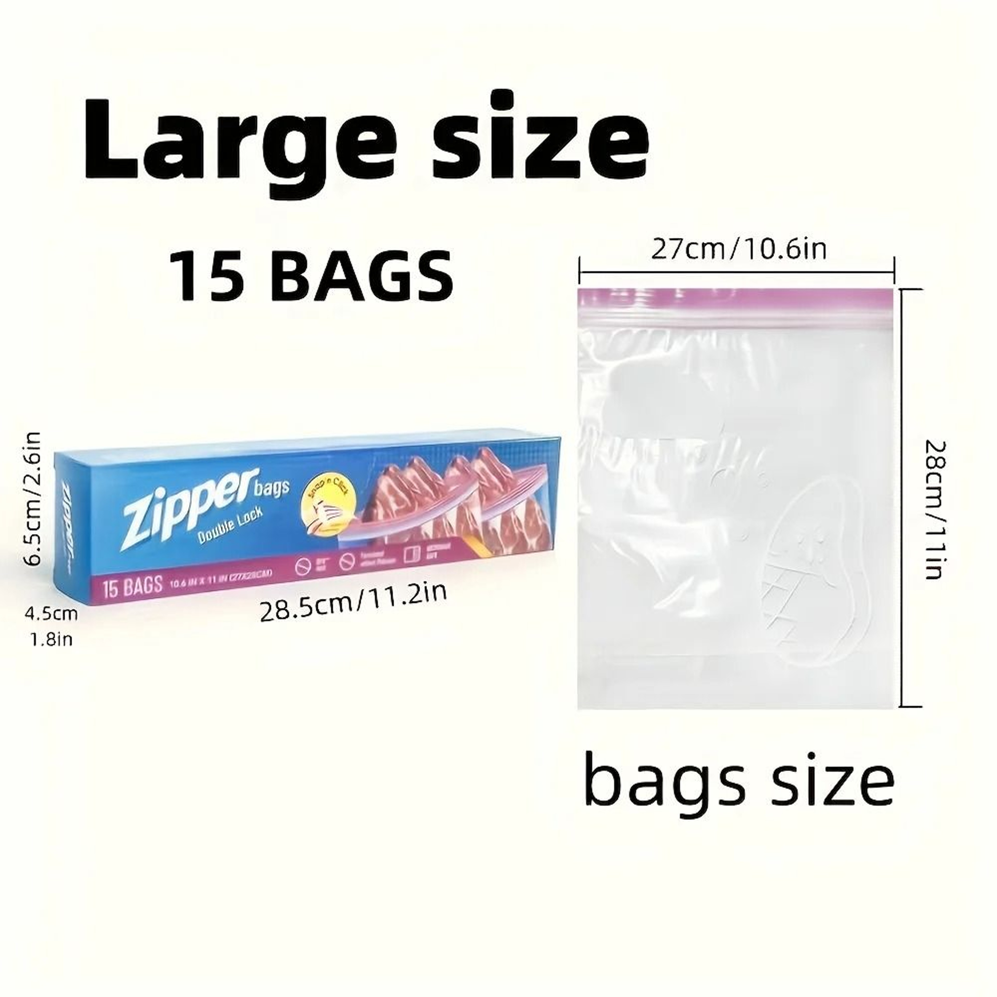 Reusable Double Lock Food Storage Bags  LeakProof Reusable Food Storage Bags For Refrigerator  Free 3