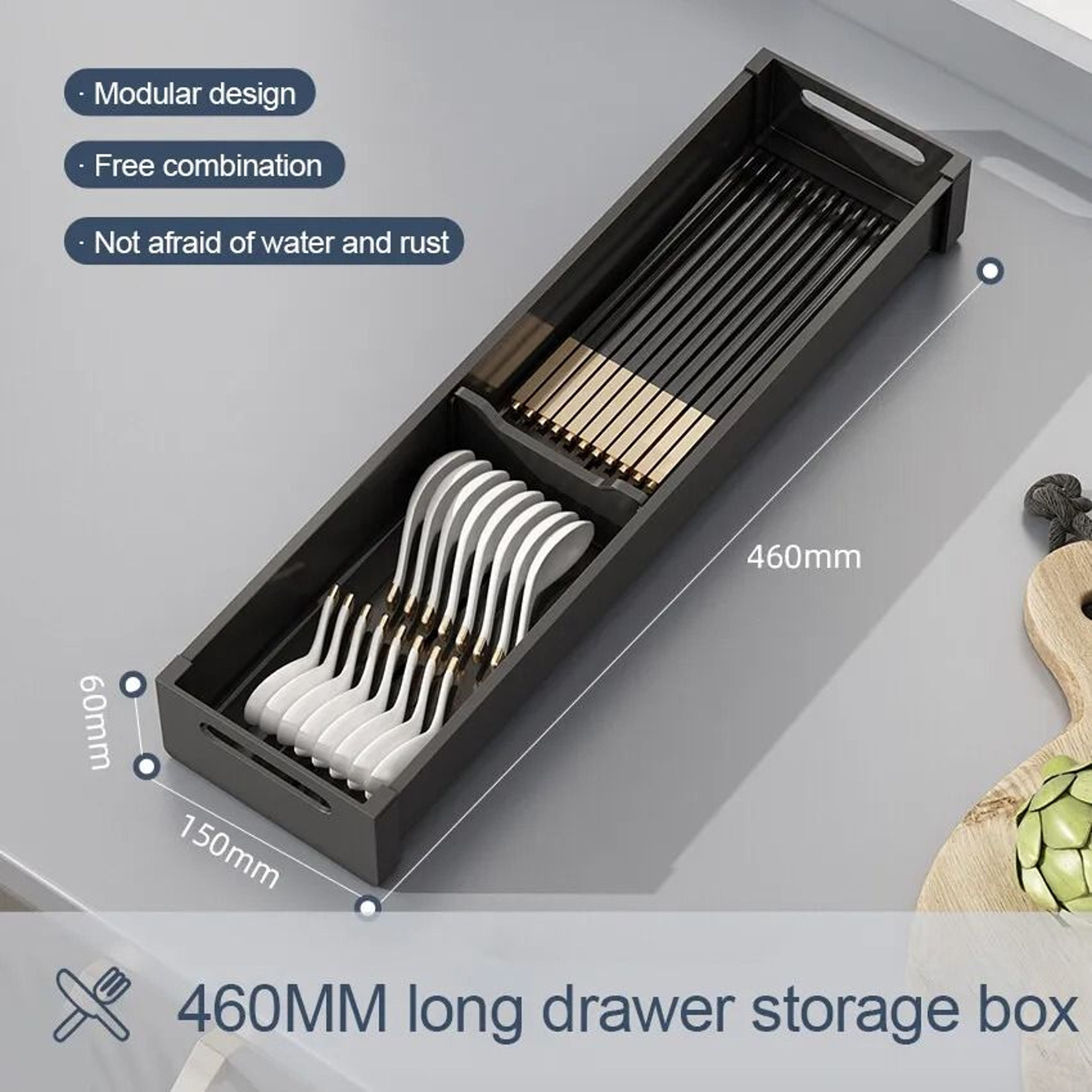 Adjustable Under Cabinet Dish Drying Rack With Retractable Utensil Holder And Sink Organizer 10