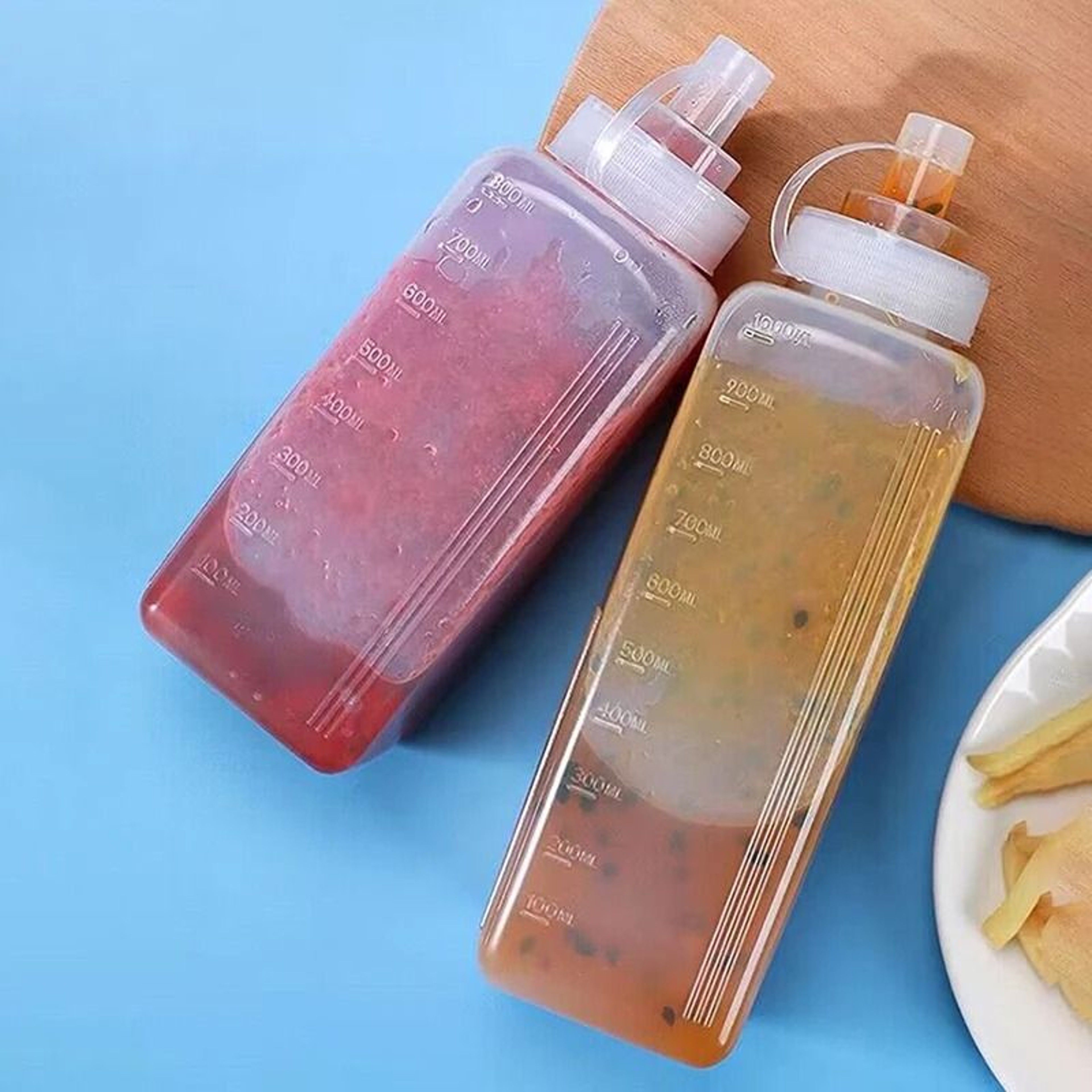Large Mouth Squeeze Sauce Bottle With Dustproof Cap Condiment Dispenser For Ketchup Olive Oil And S 5