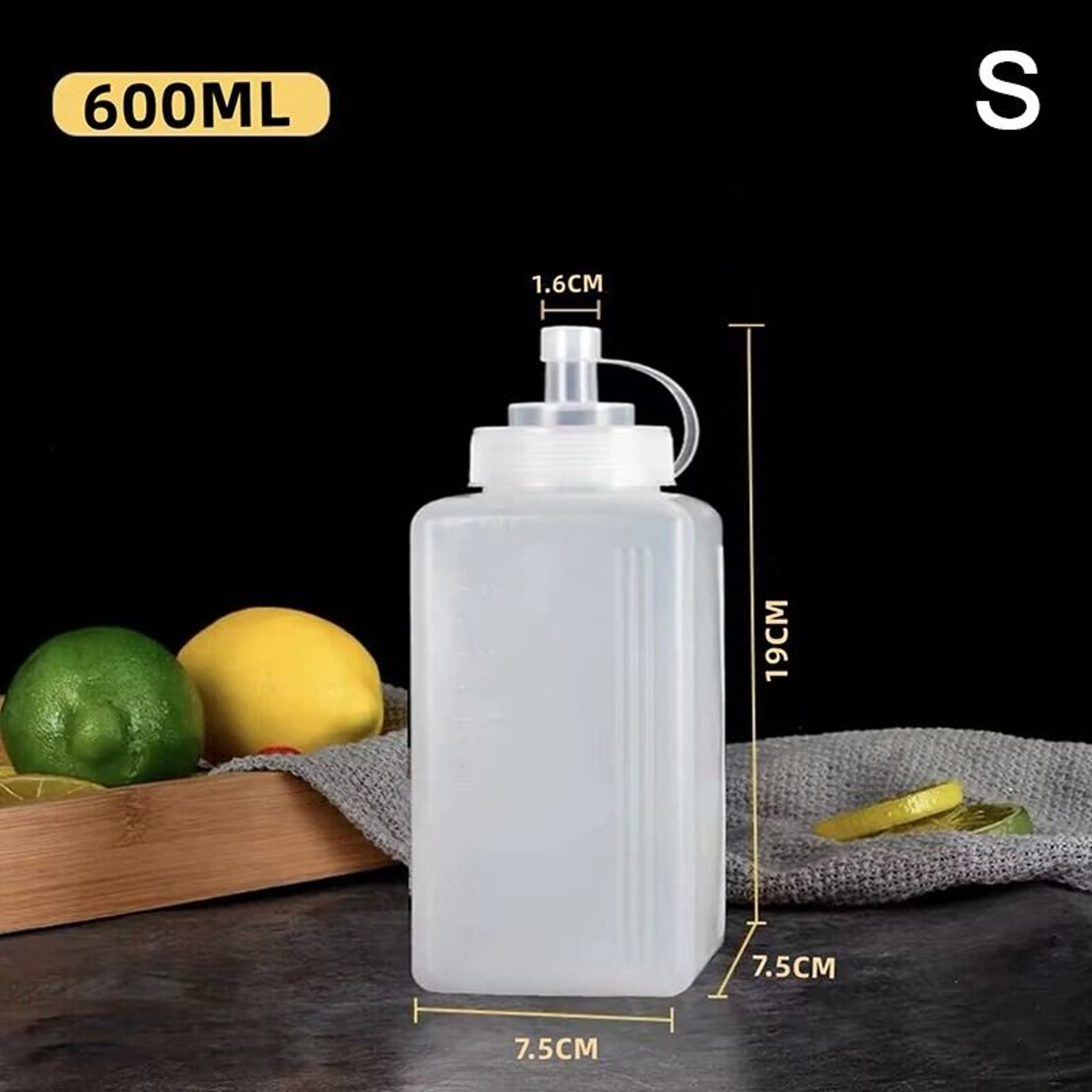 Large Mouth Squeeze Sauce Bottle With Dustproof Cap Condiment Dispenser For Ketchup Olive Oil And S 6